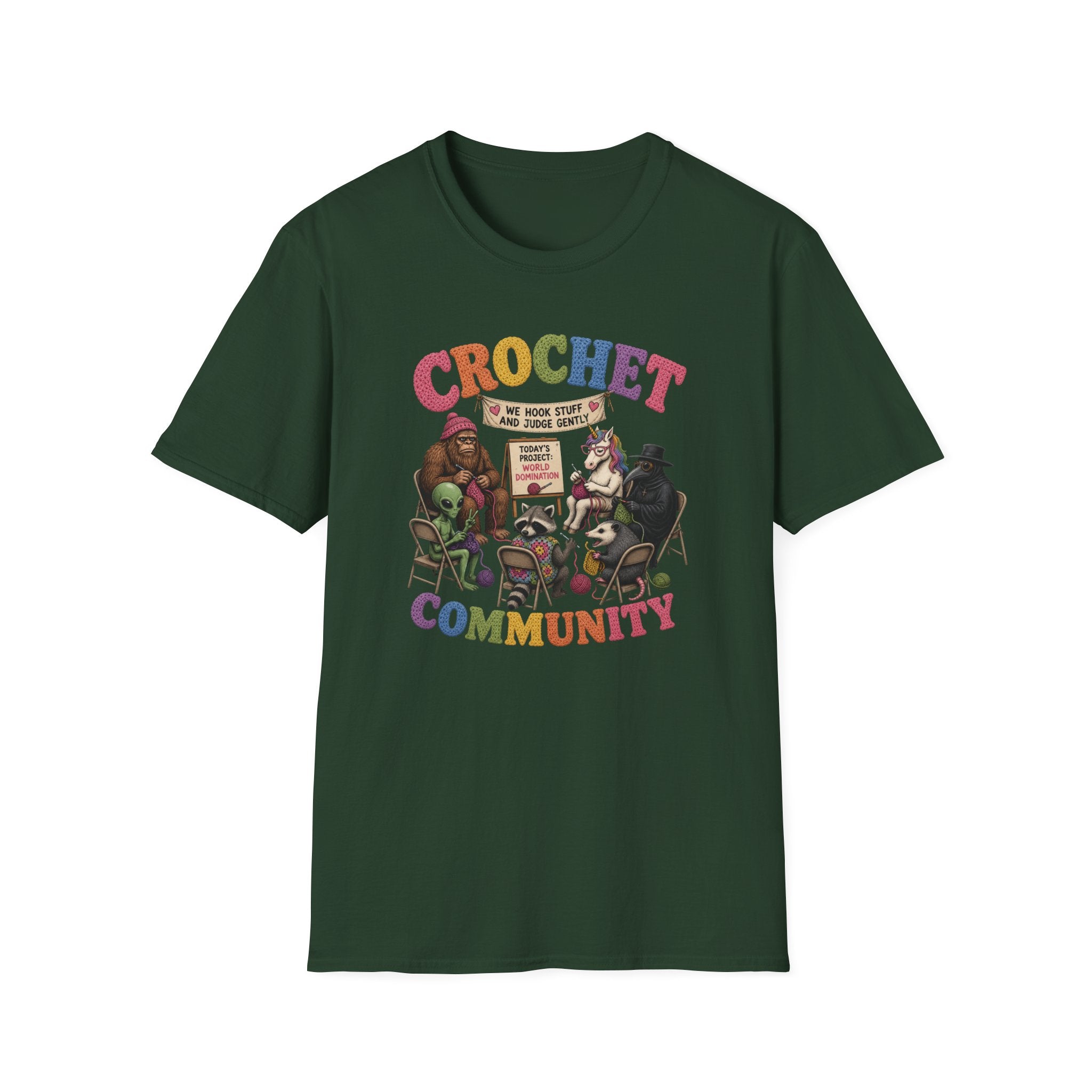Hanging out with the crochet community T-Shirt
