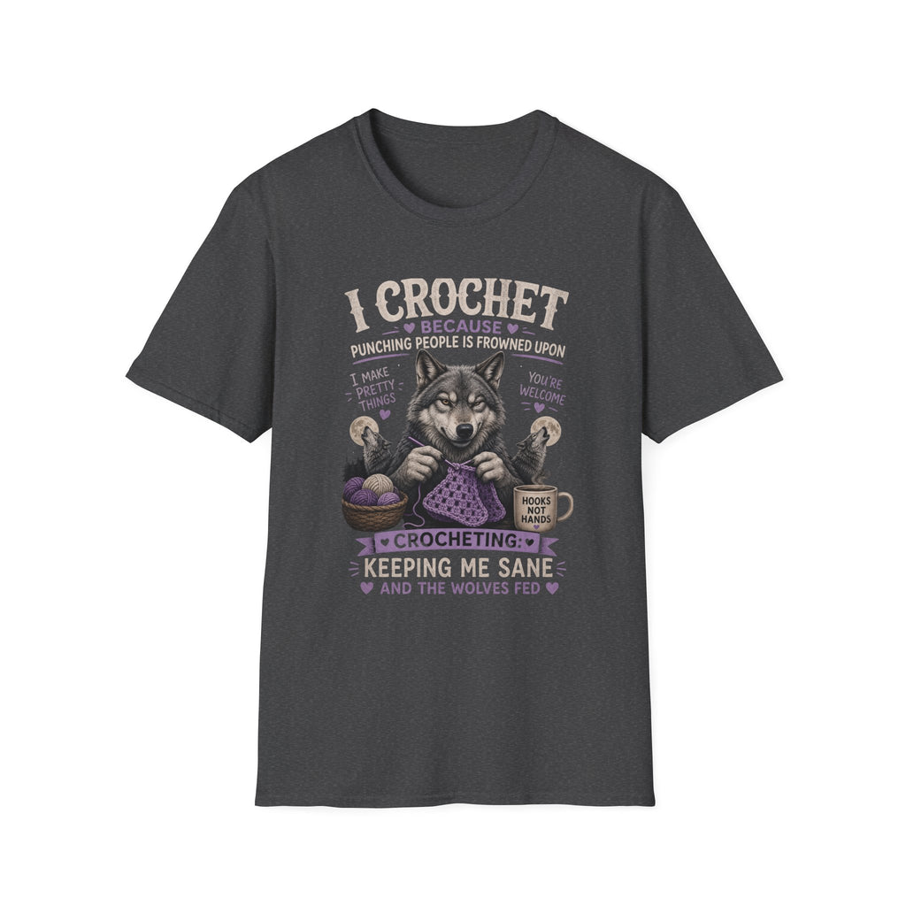 Crochet wolf T-Shirt