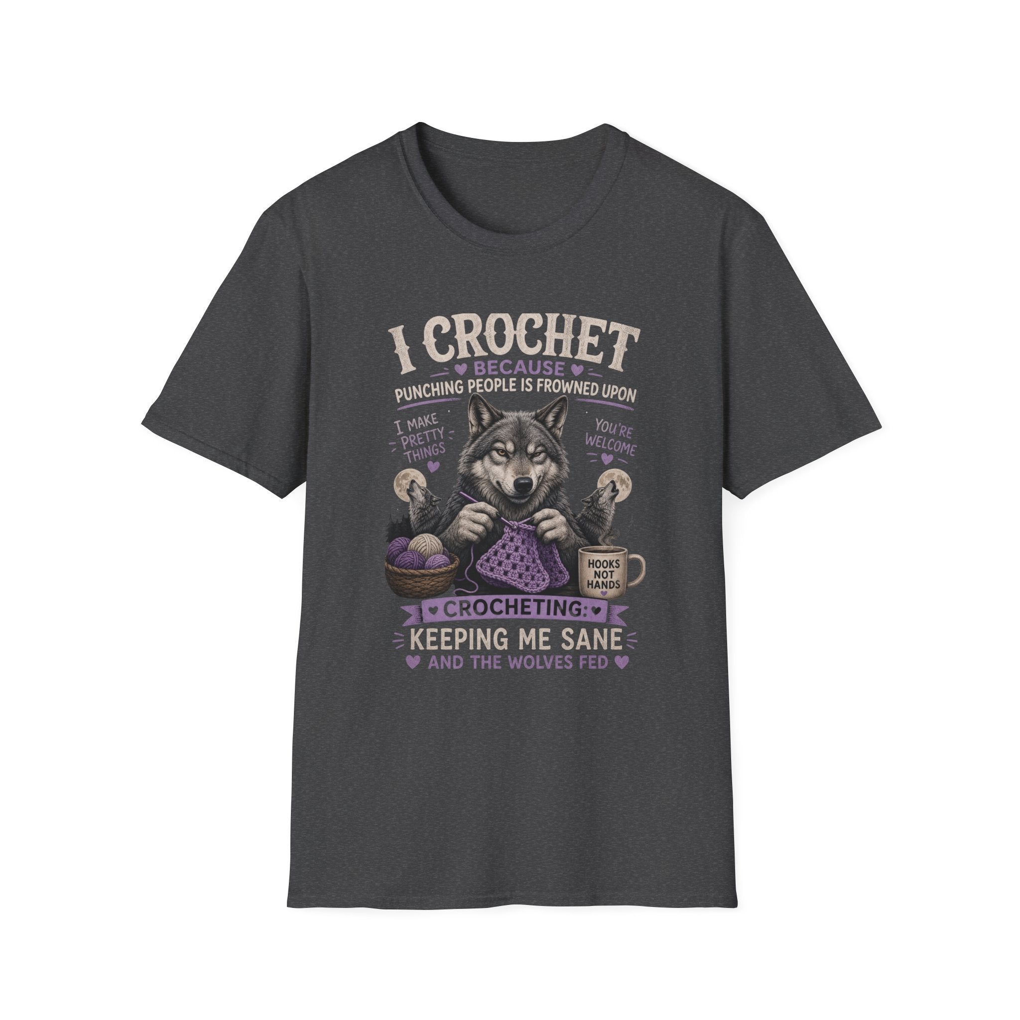 Crochet wolf T-Shirt