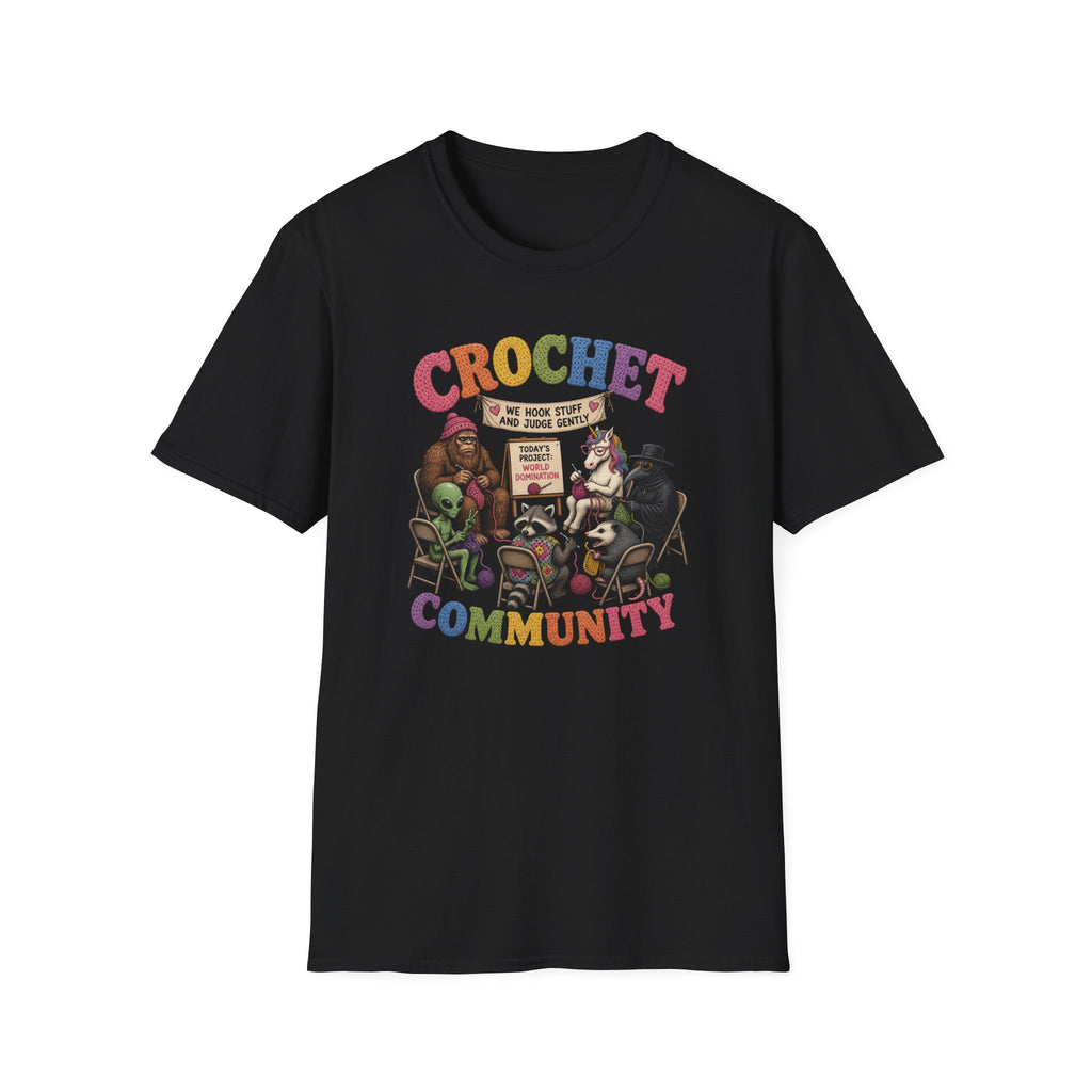 Hanging out with the crochet community T-Shirt