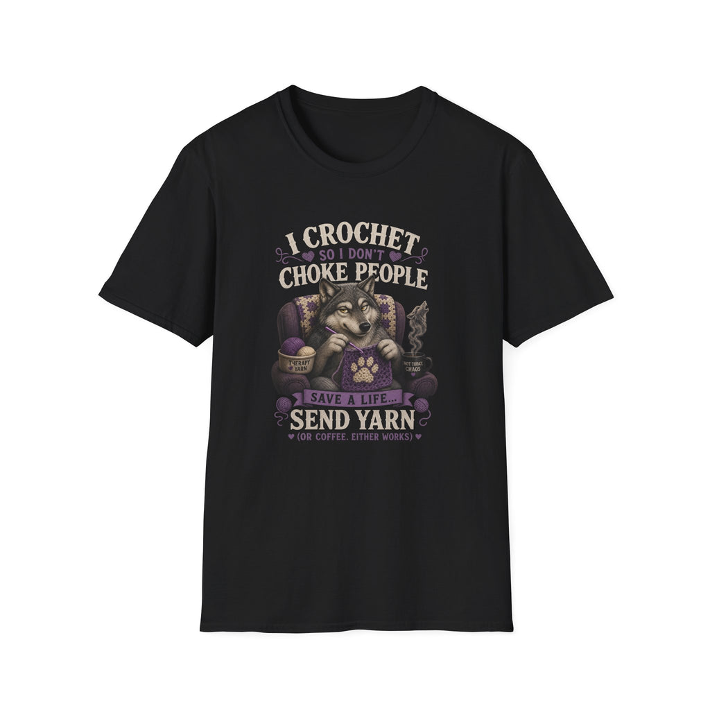 Crochet wolves send yarn T-Shirt