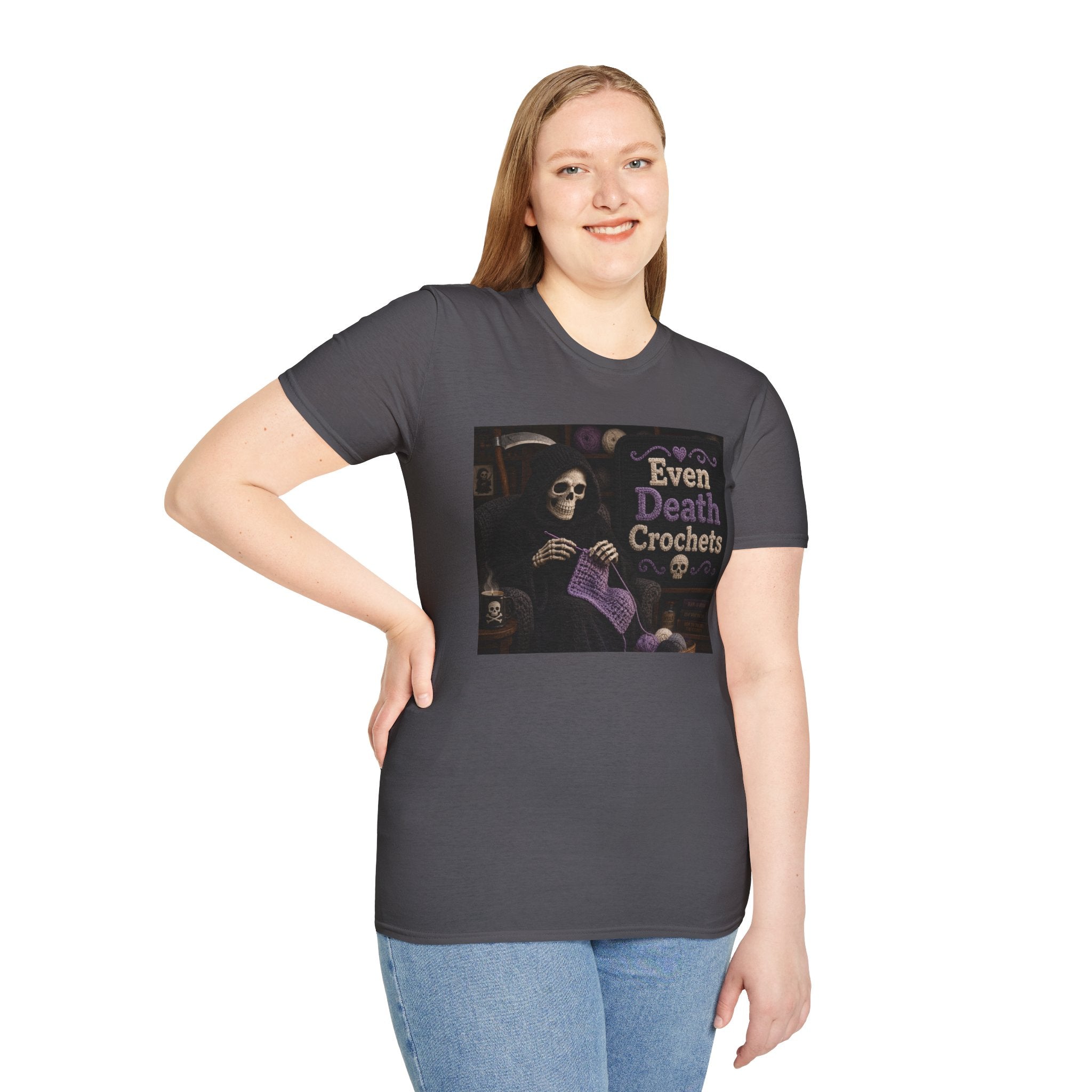 Even Death Crochets T-Shirt