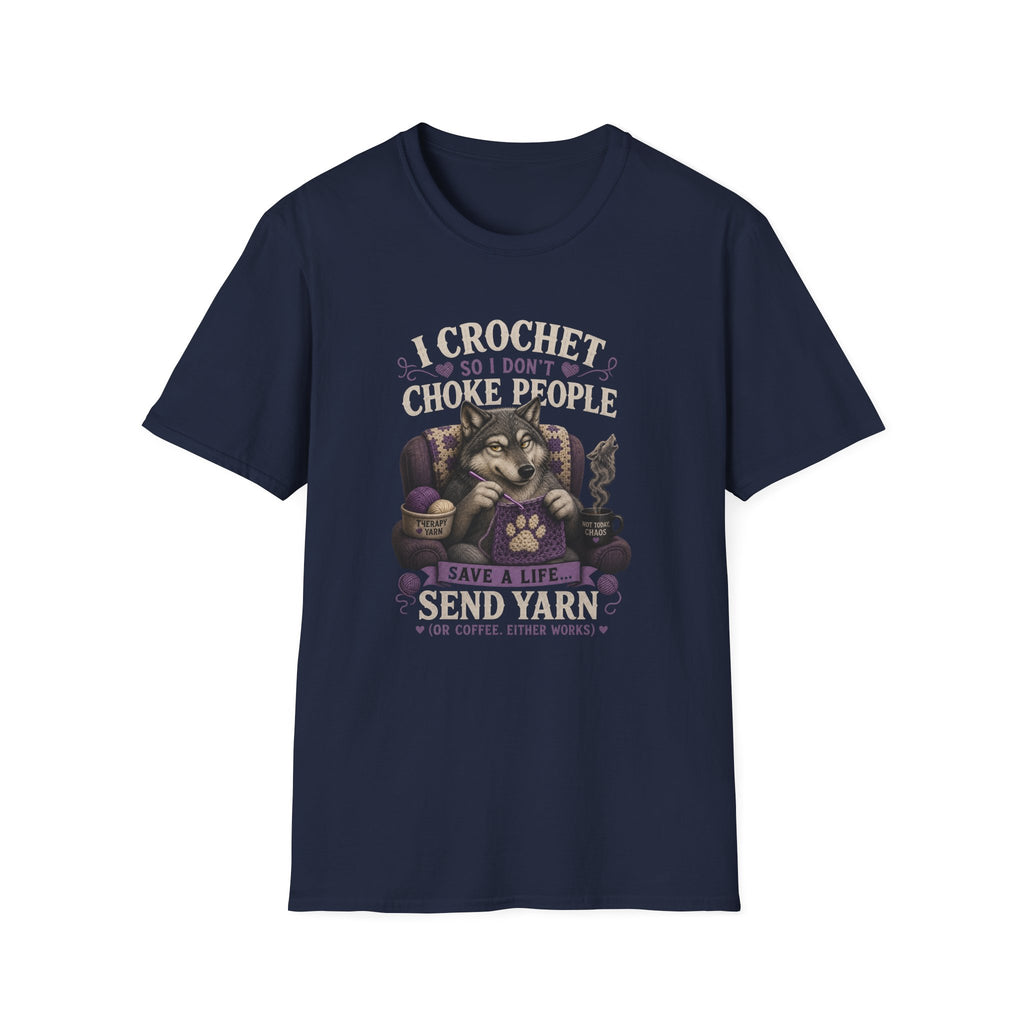 Crochet wolves send yarn T-Shirt
