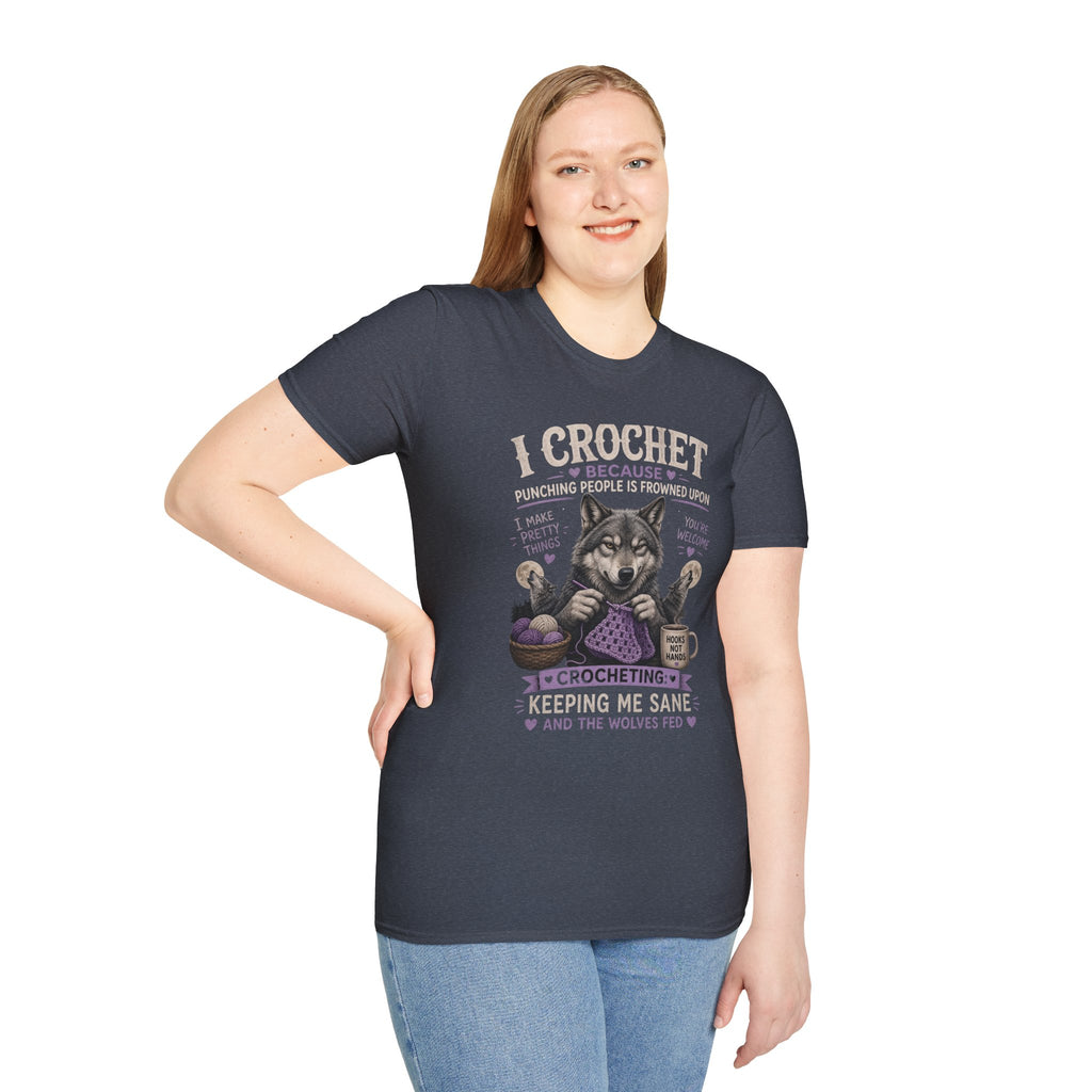 Crochet wolf T-Shirt