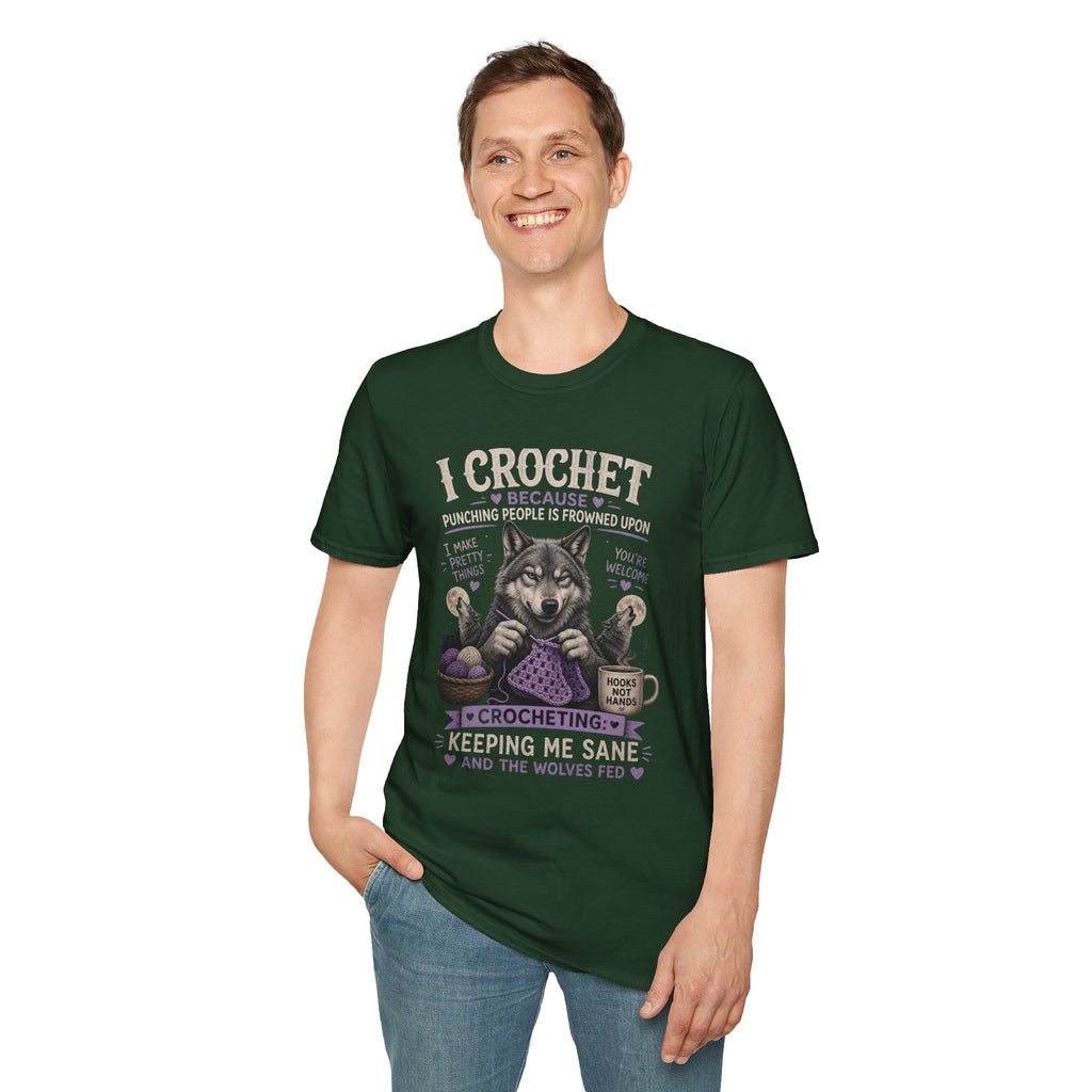 Crochet wolf T-Shirt