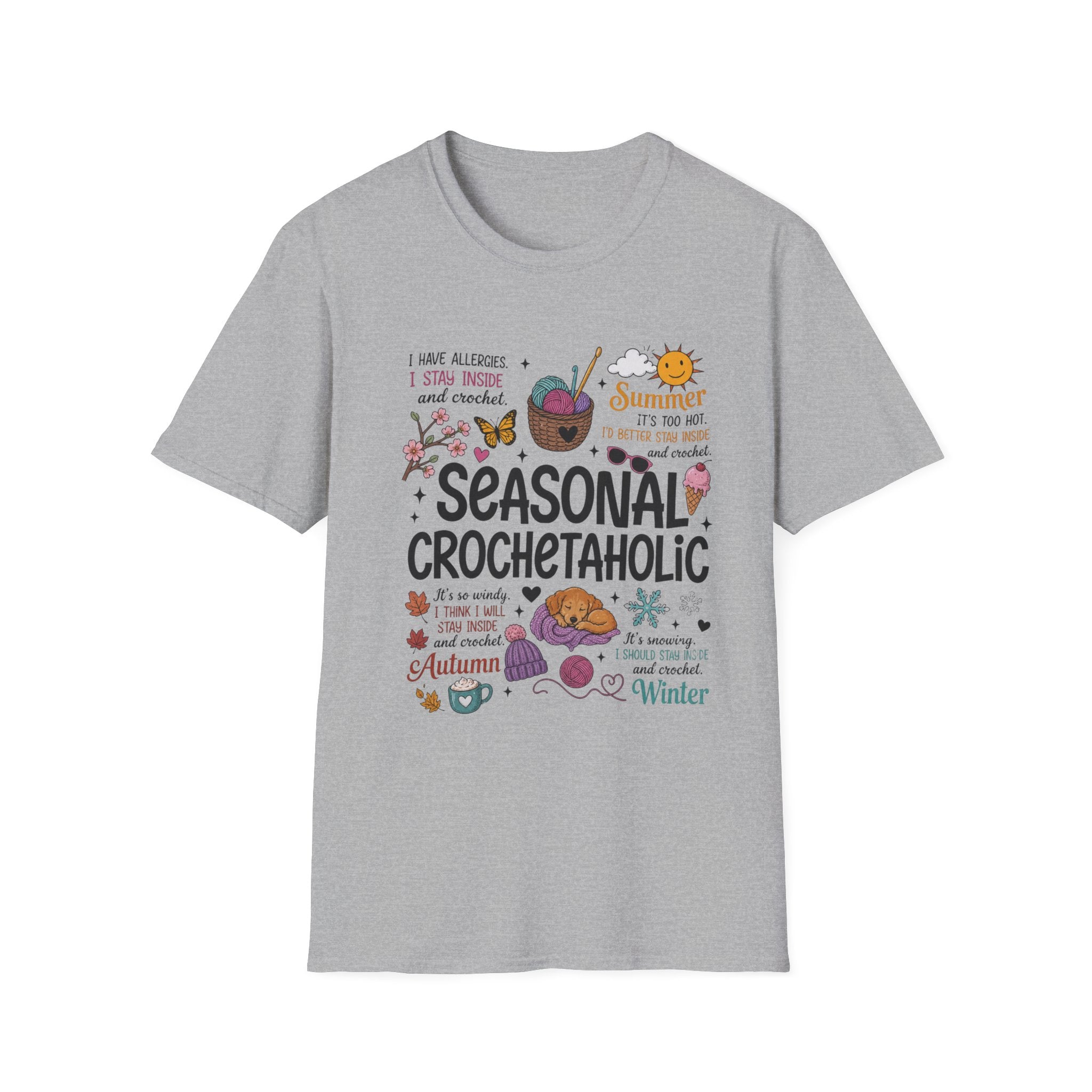Seasonal Crochet acholic T-Shirt