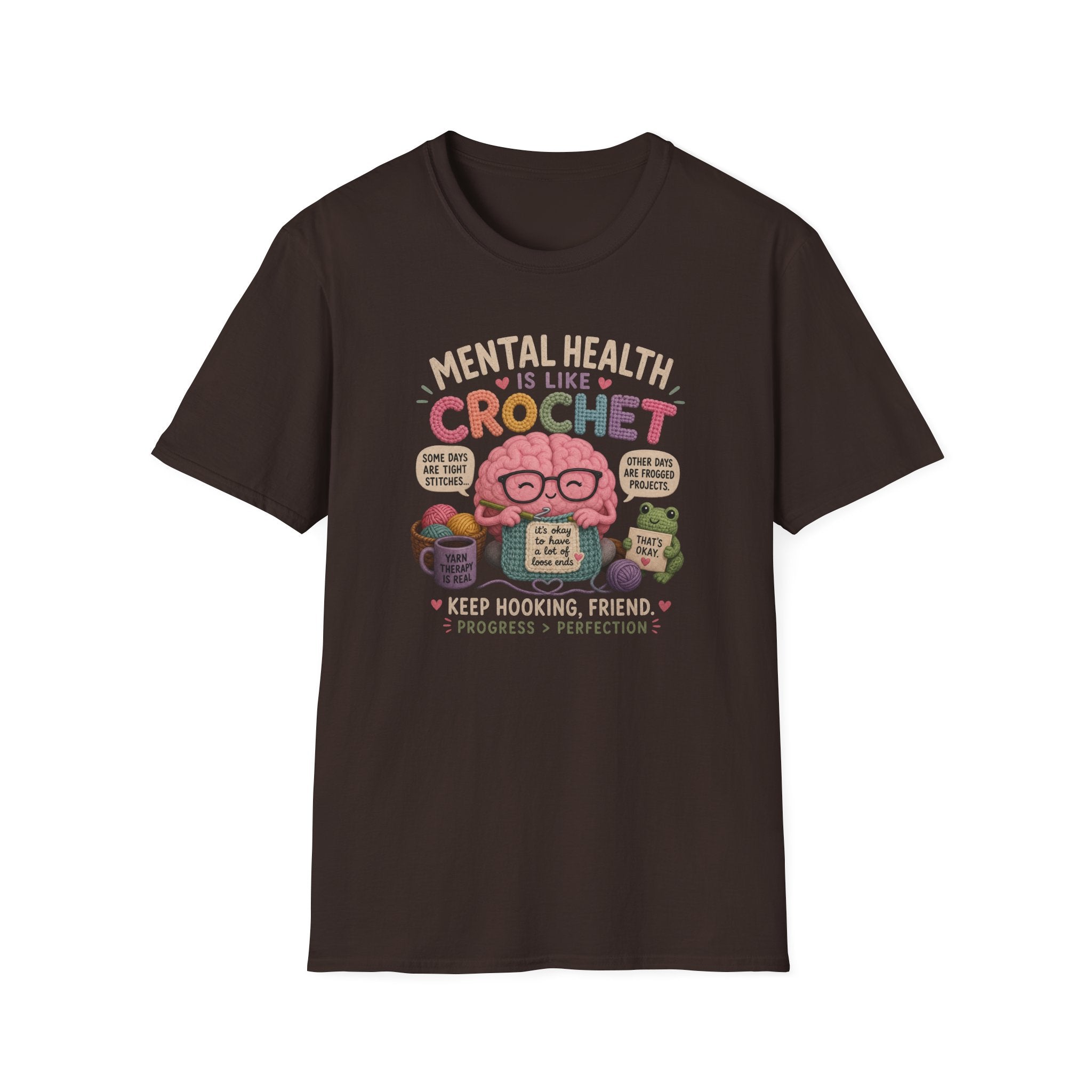 crochet mental health T-Shirt