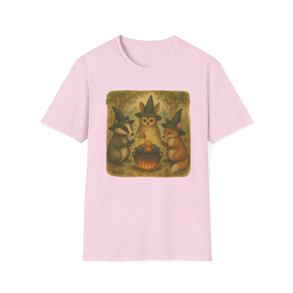 Witches around a cauldron of yarn T-Shirt
