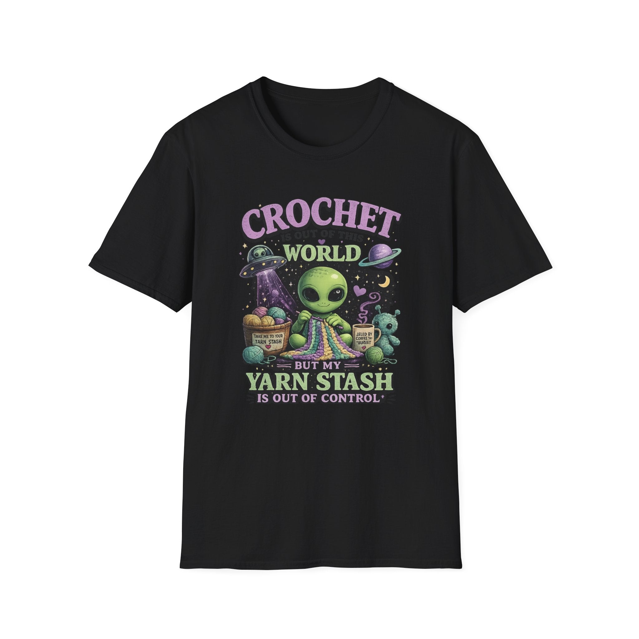 Alien and Crochet T-Shirt