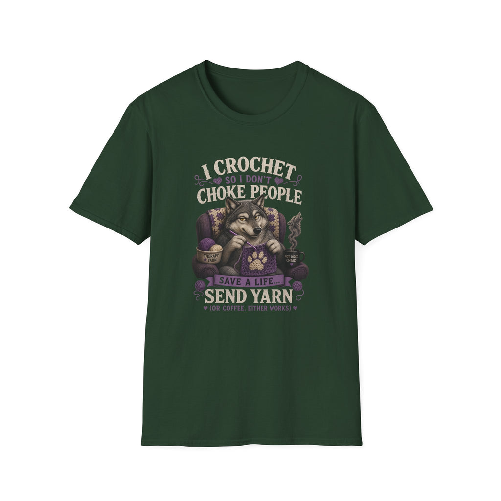 Crochet wolves send yarn T-Shirt