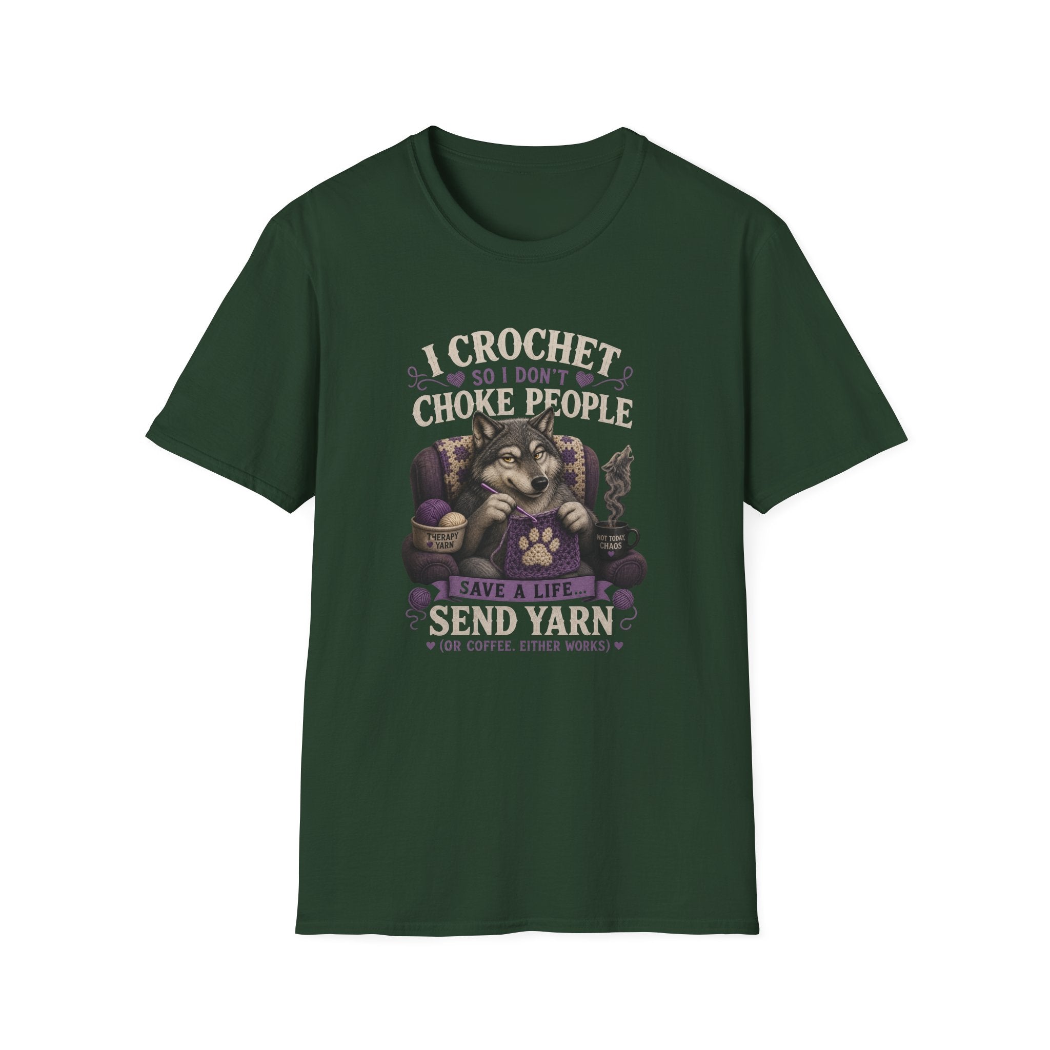 Crochet wolves send yarn T-Shirt
