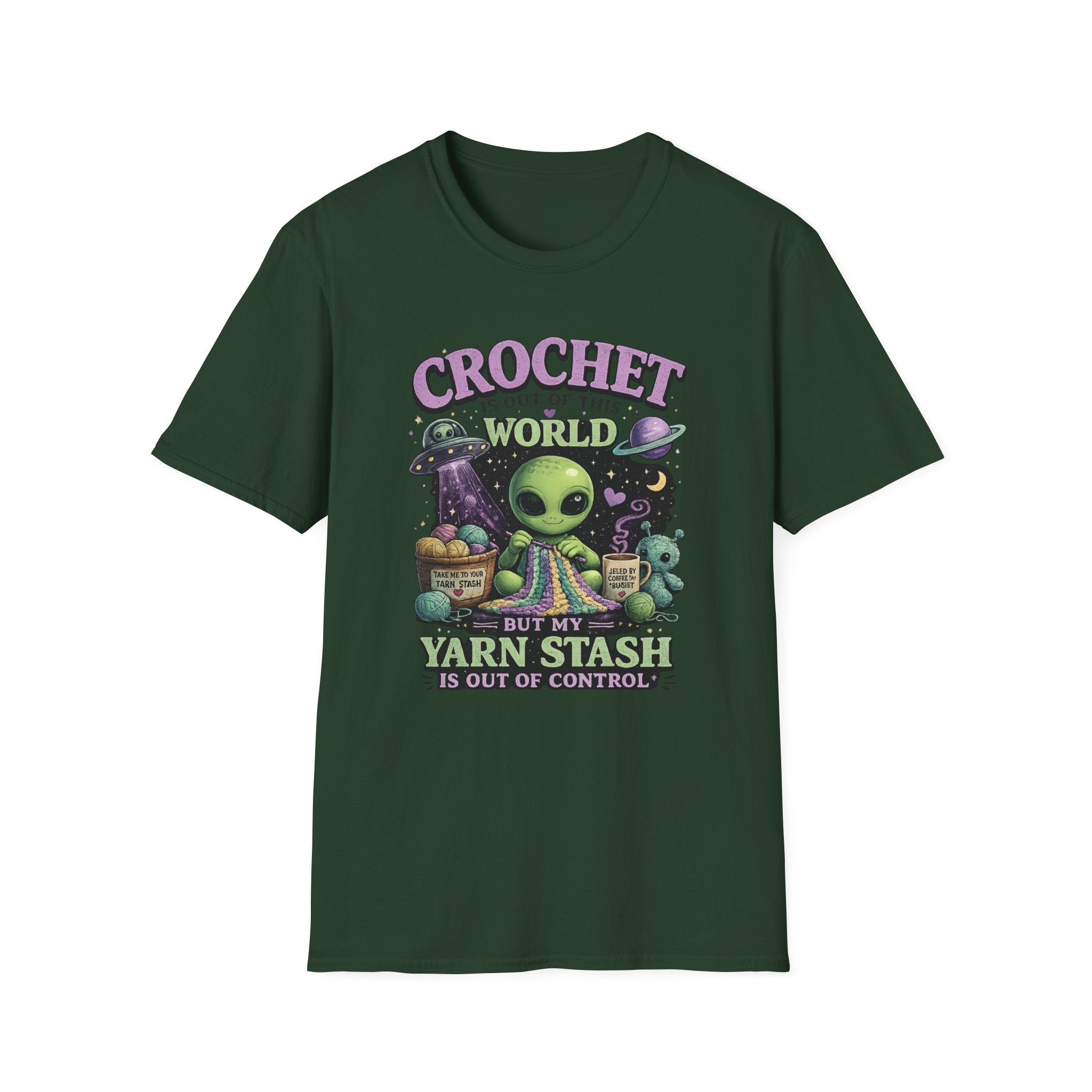 Alien and Crochet T-Shirt