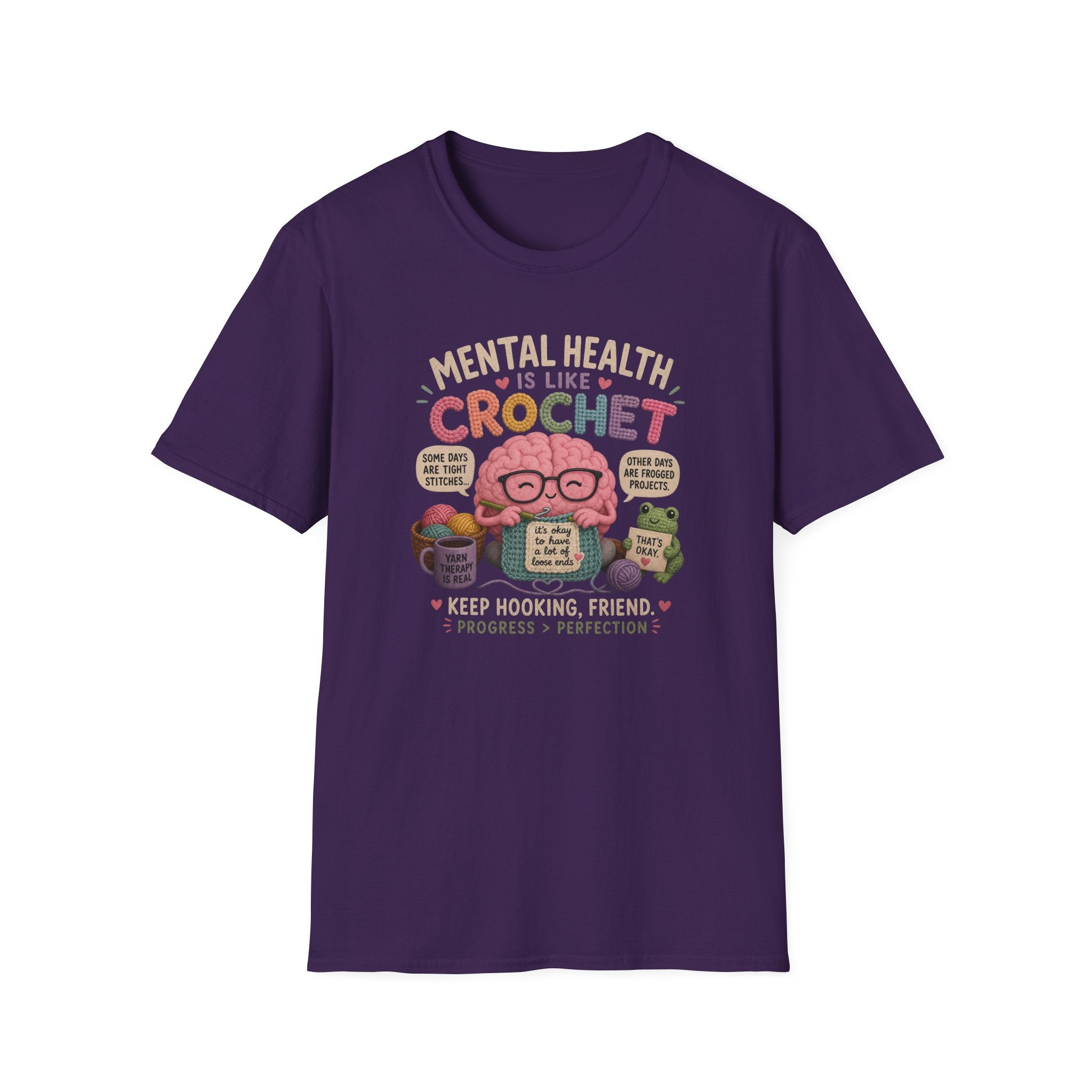 crochet mental health T-Shirt