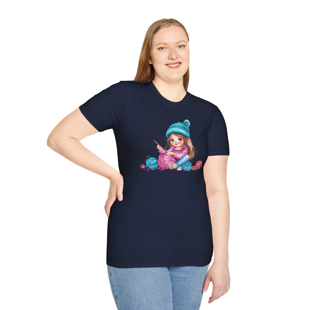 Girl crocheting T-Shirt