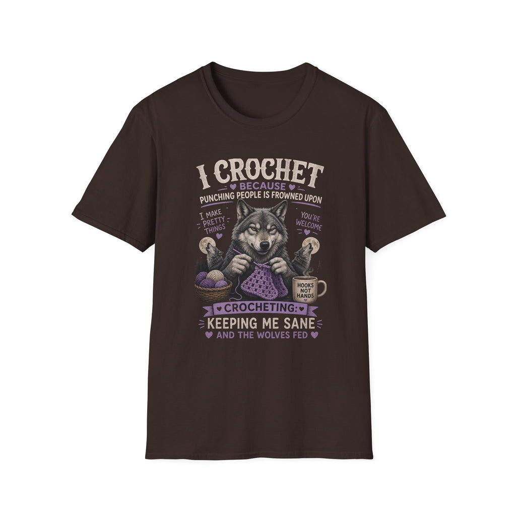 Crochet wolf T-Shirt
