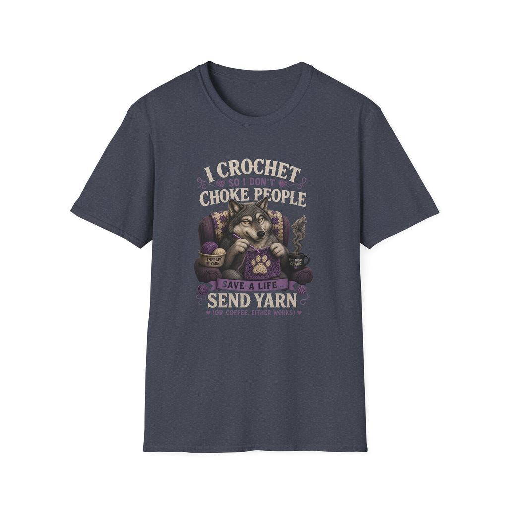 Crochet wolves send yarn T-Shirt