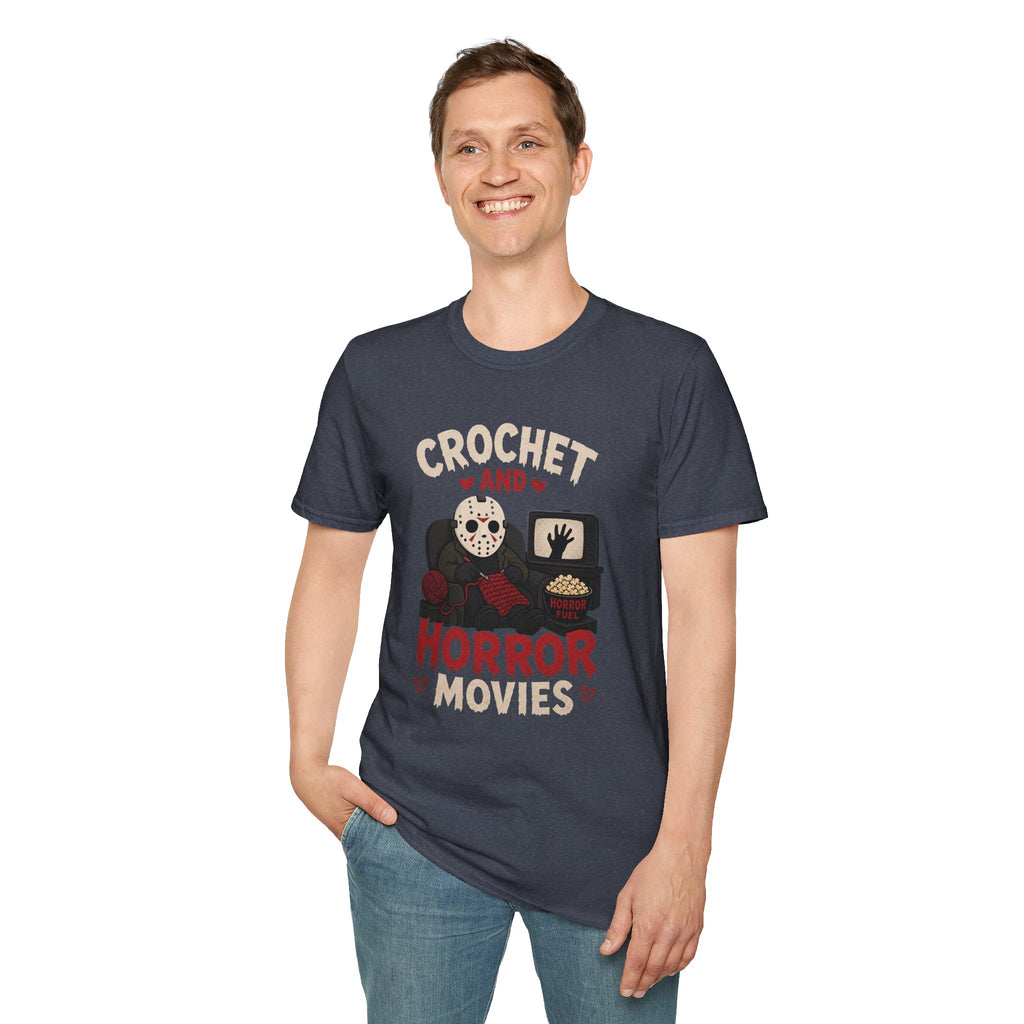 crochet heart horror movies T-Shirt