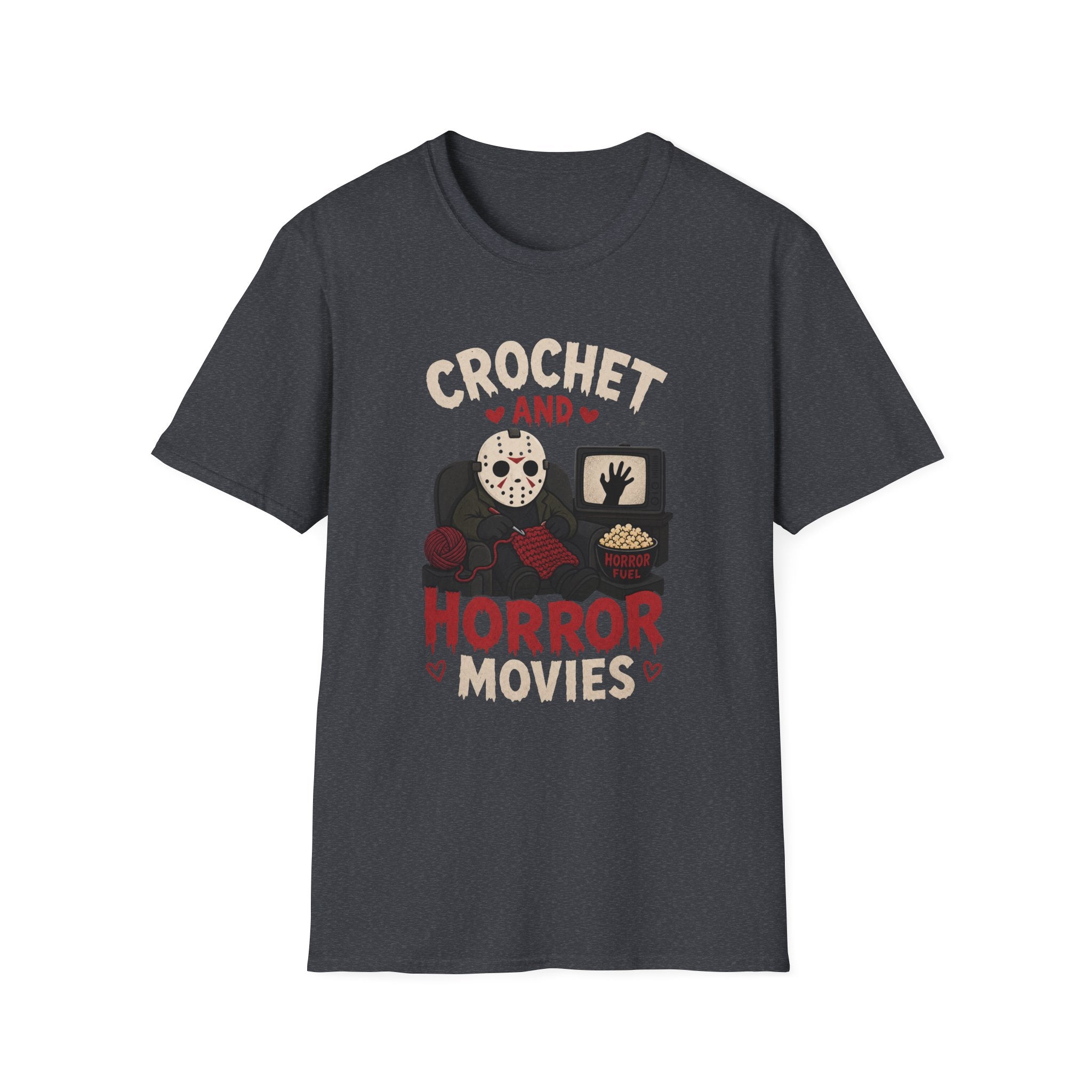 crochet heart horror movies T-Shirt