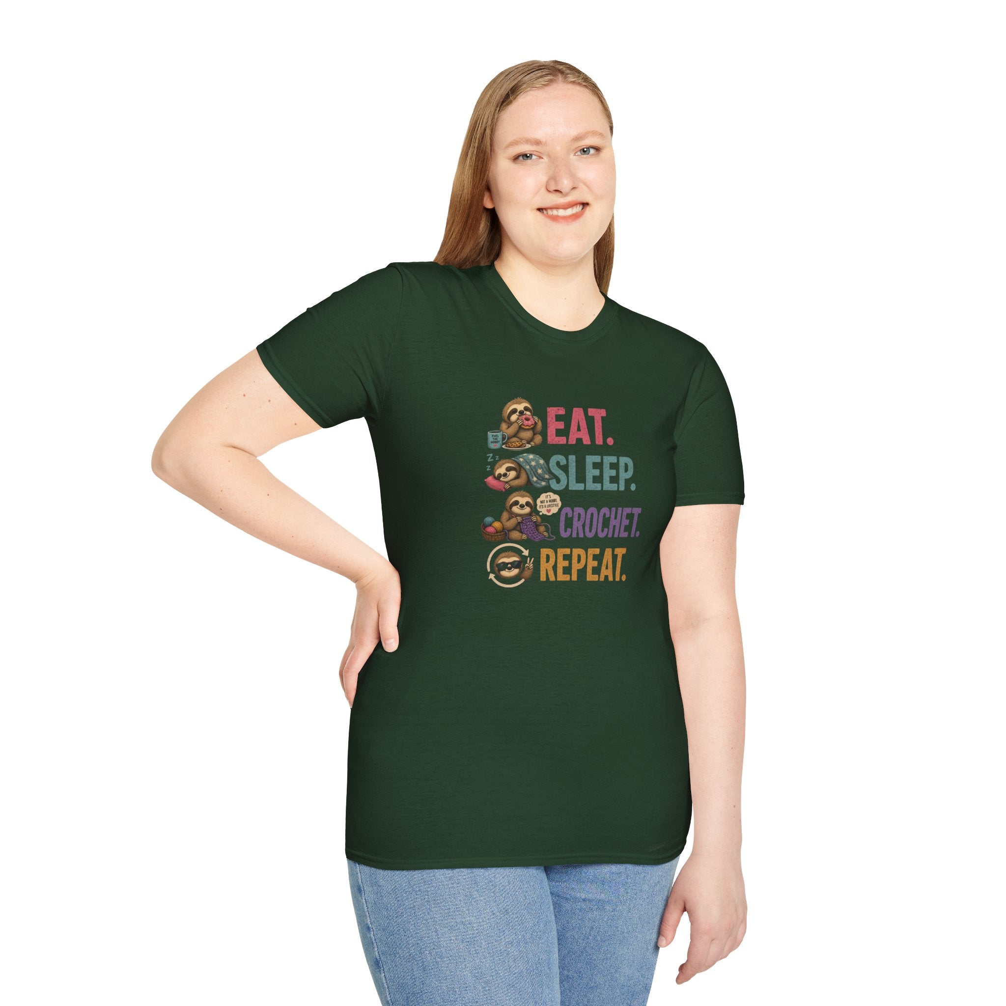 Eat, sleep, crochet, repeat T-Shirt