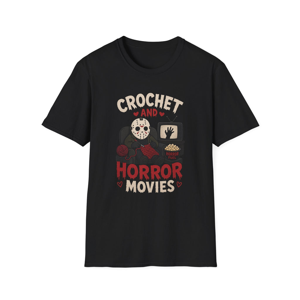 crochet heart horror movies T-Shirt
