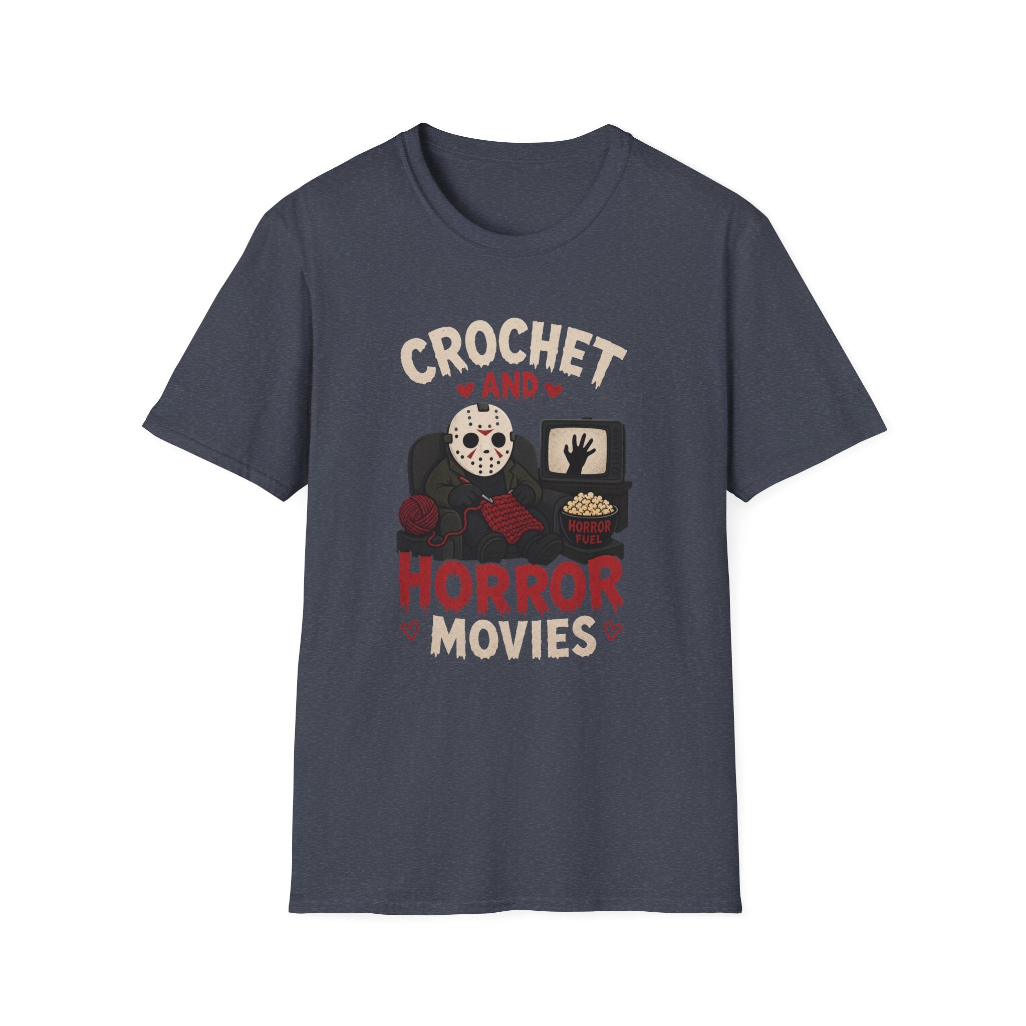 crochet heart horror movies T-Shirt