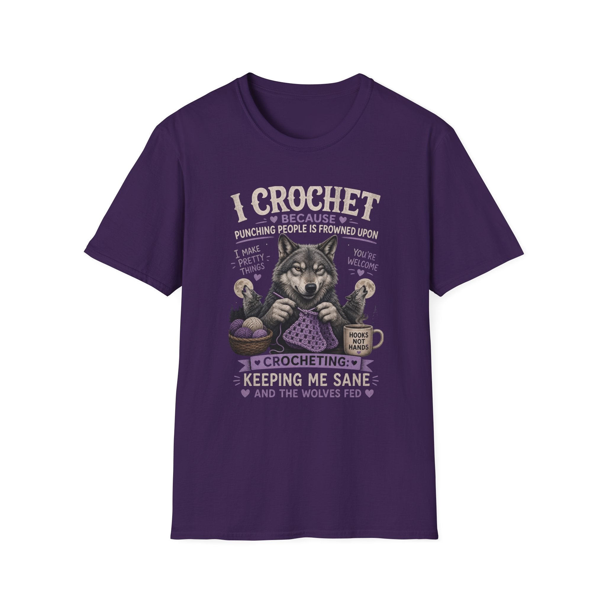 Crochet wolf T-Shirt