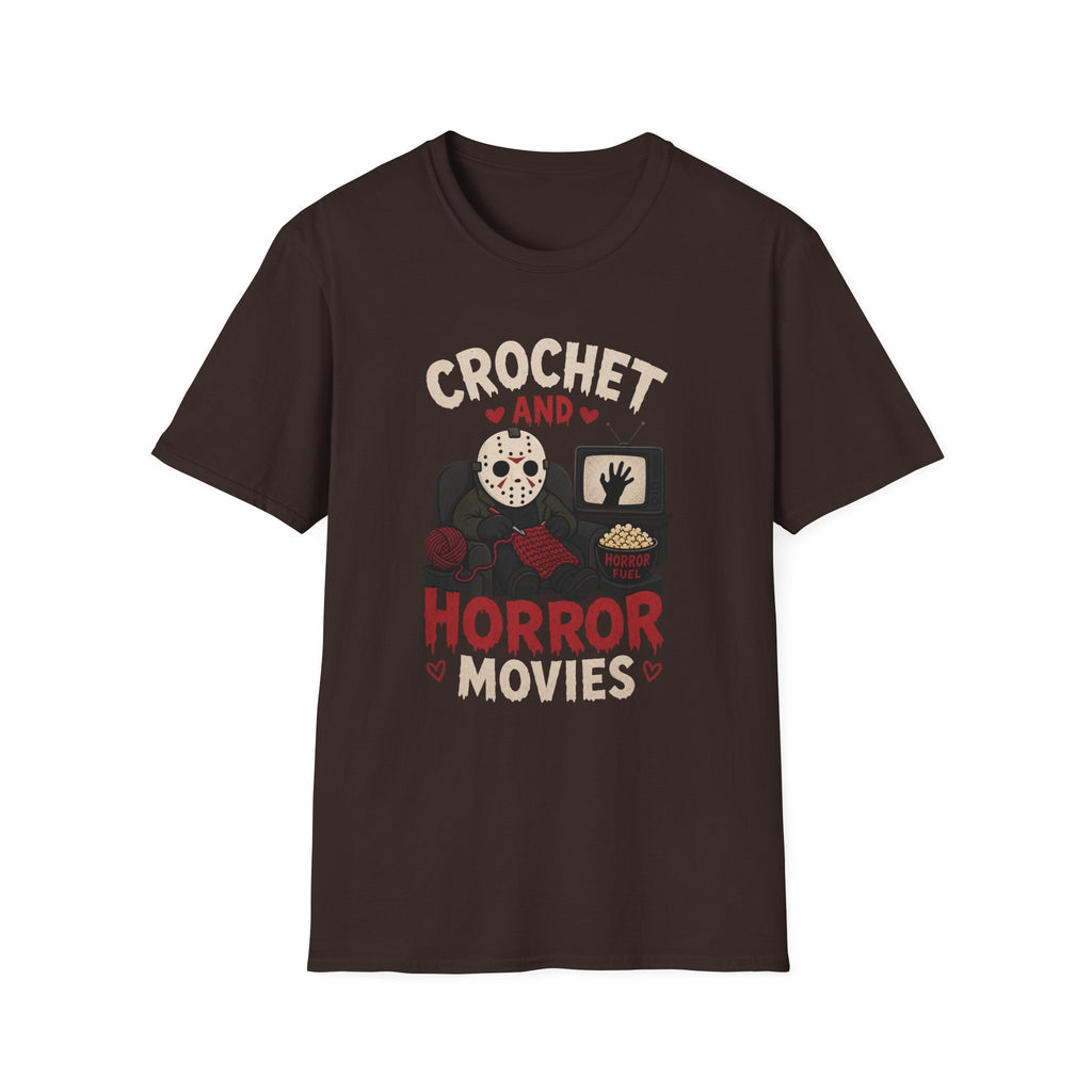 crochet heart horror movies T-Shirt