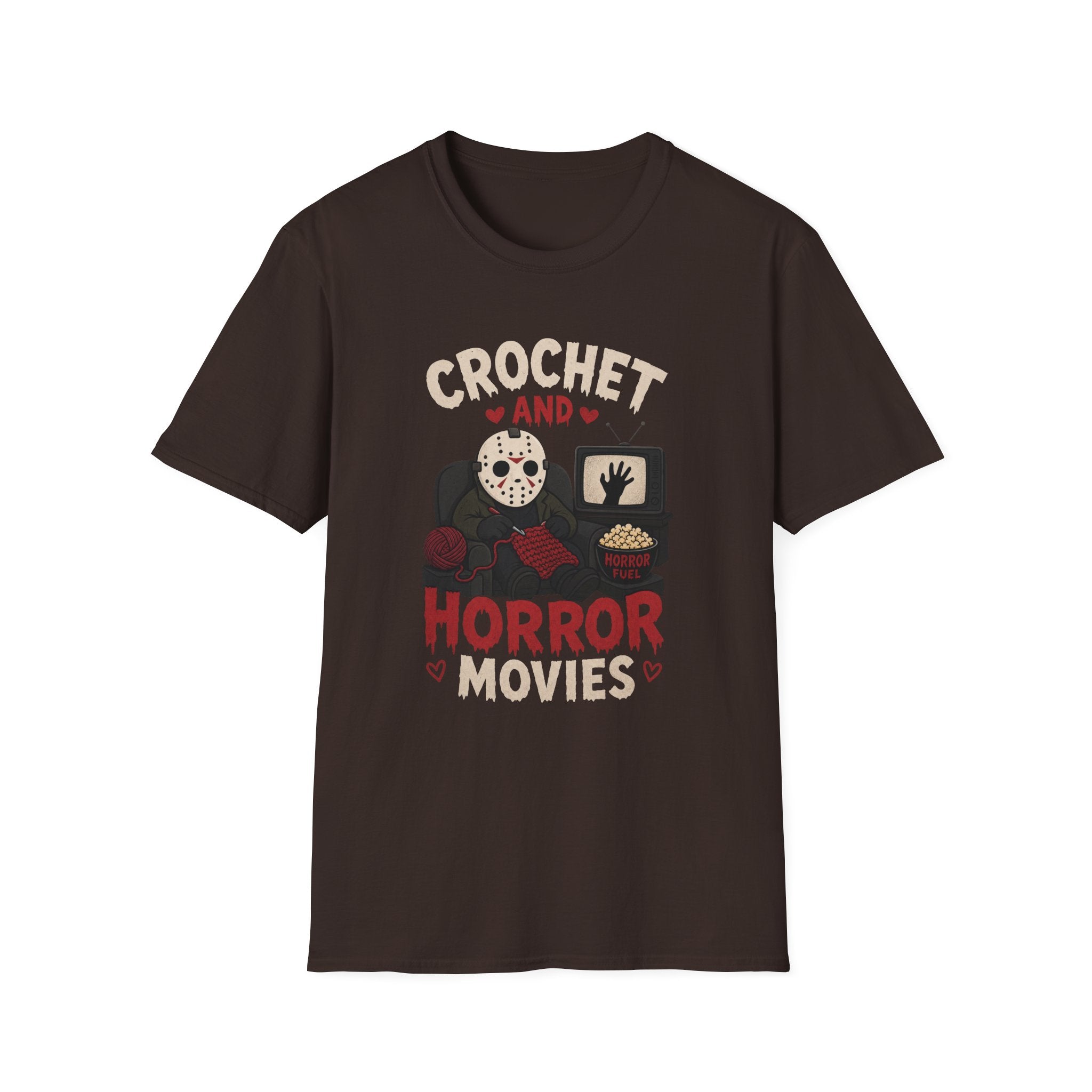 crochet heart horror movies T-Shirt