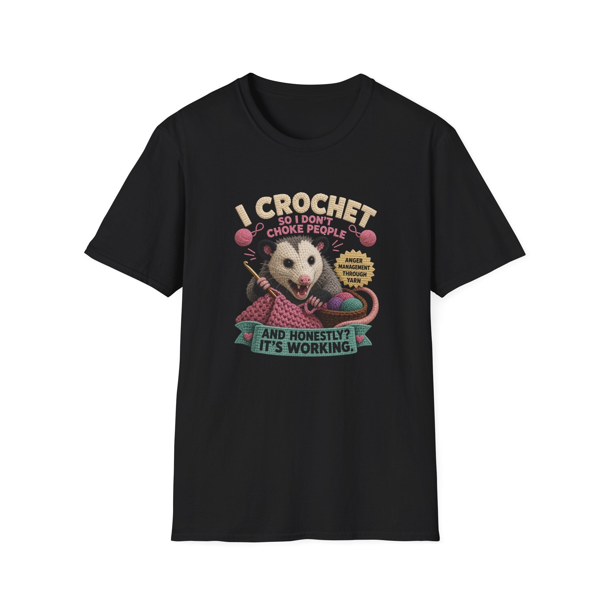 Anger management crochet T-Shirt