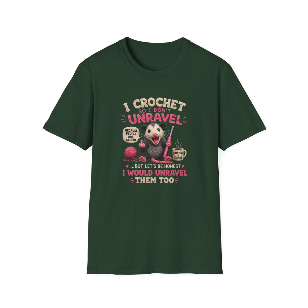 I crochet so I don't unravel T-Shirt