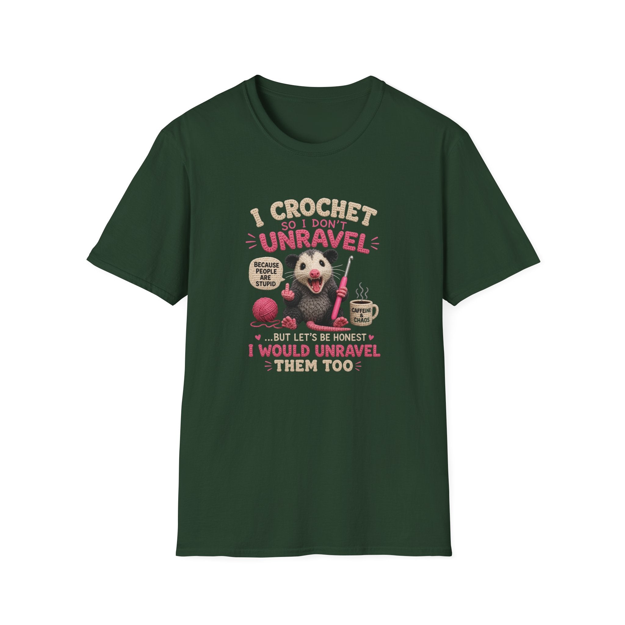 I crochet so I don't unravel T-Shirt