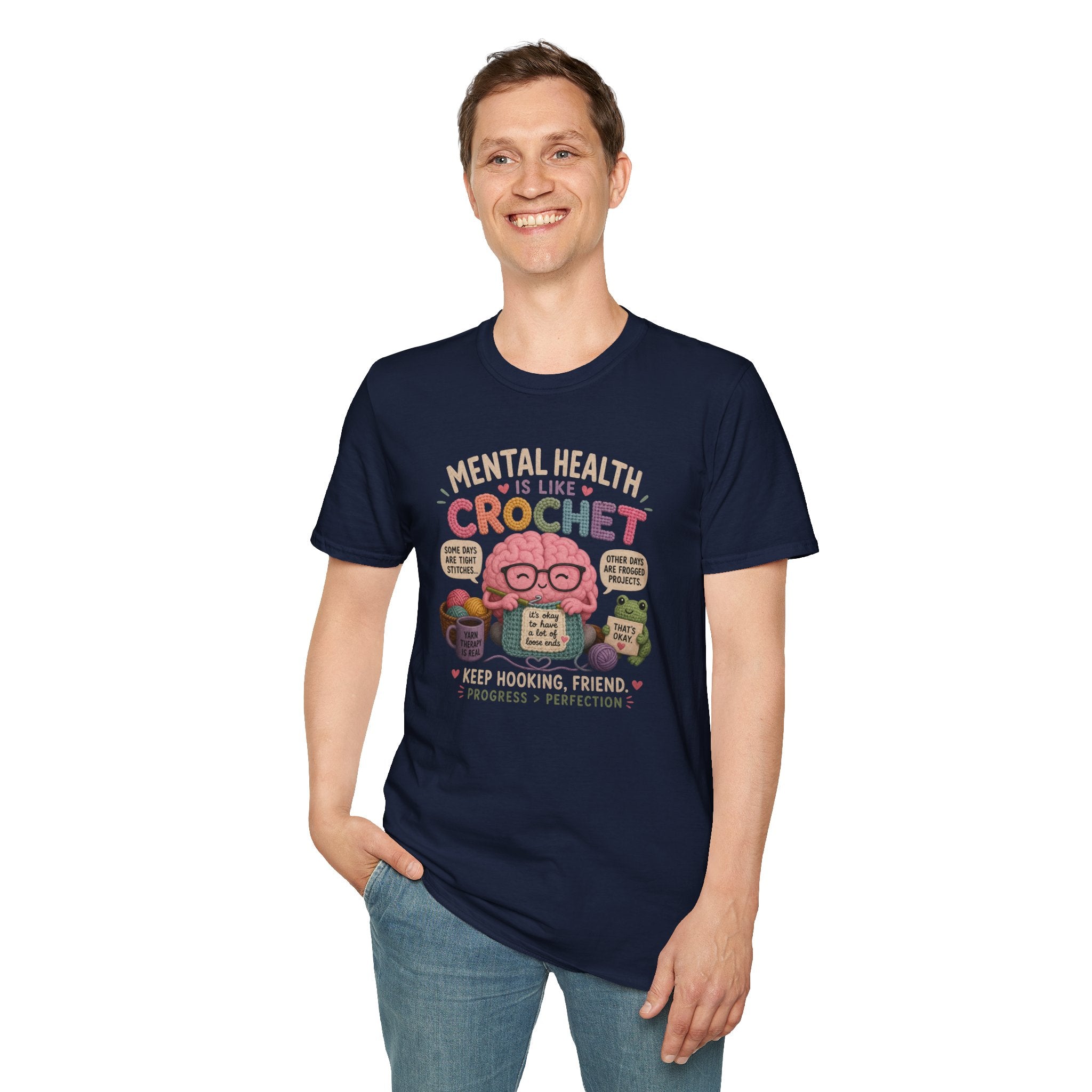 crochet mental health T-Shirt