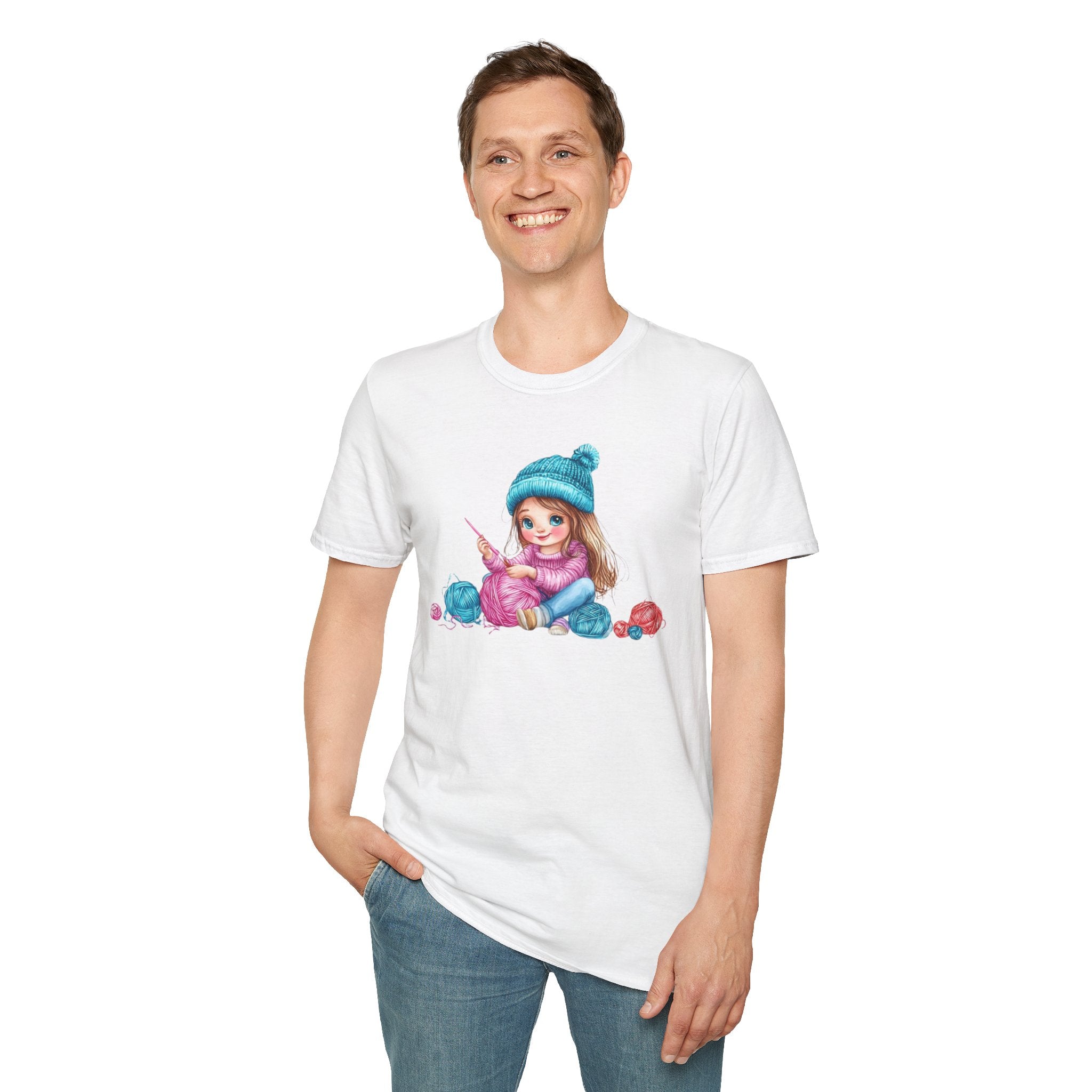 Girl crocheting T-Shirt