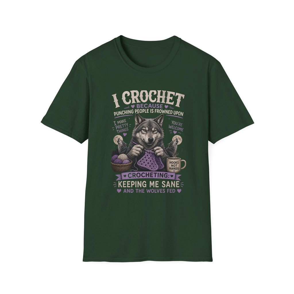 Crochet wolf T-Shirt