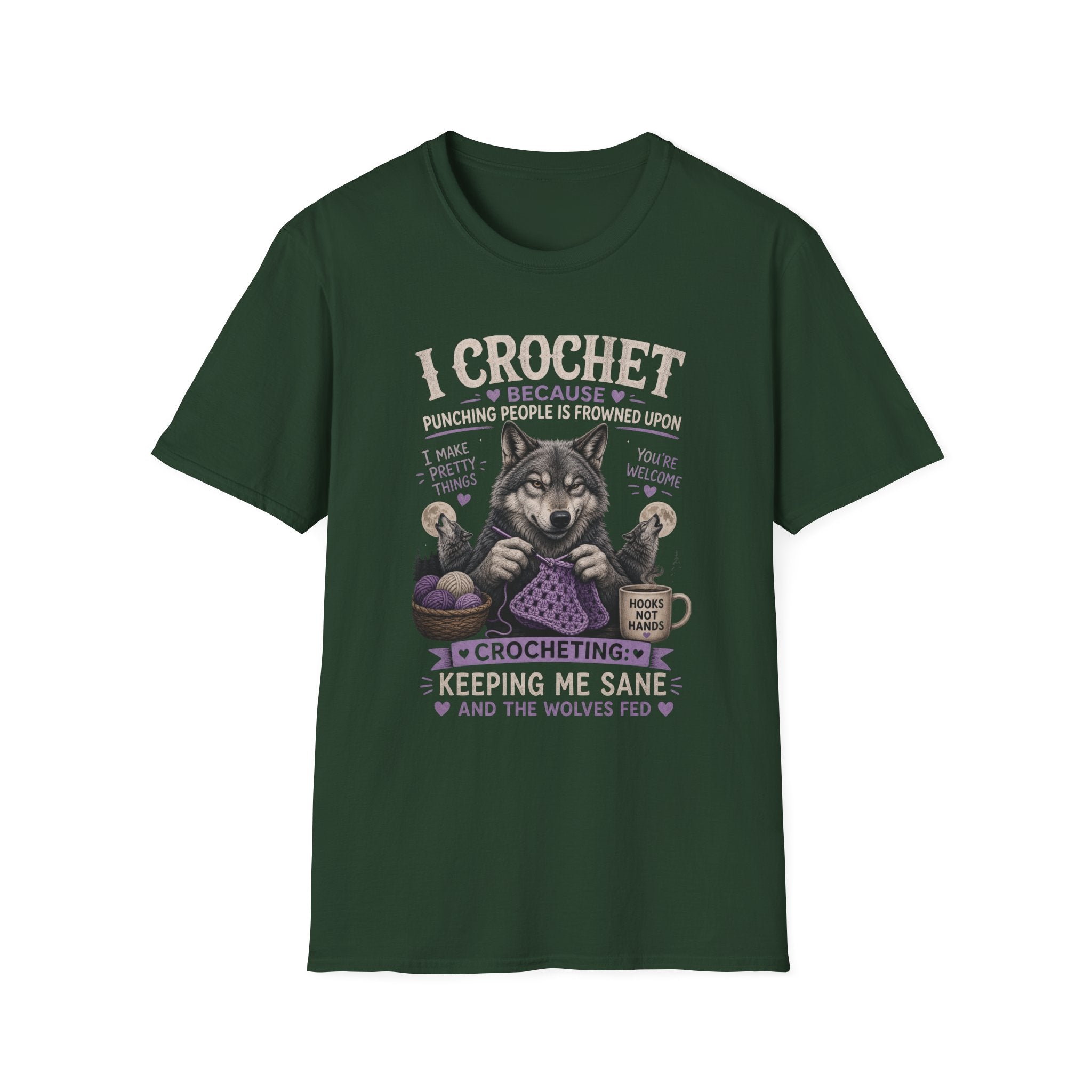 Crochet wolf T-Shirt