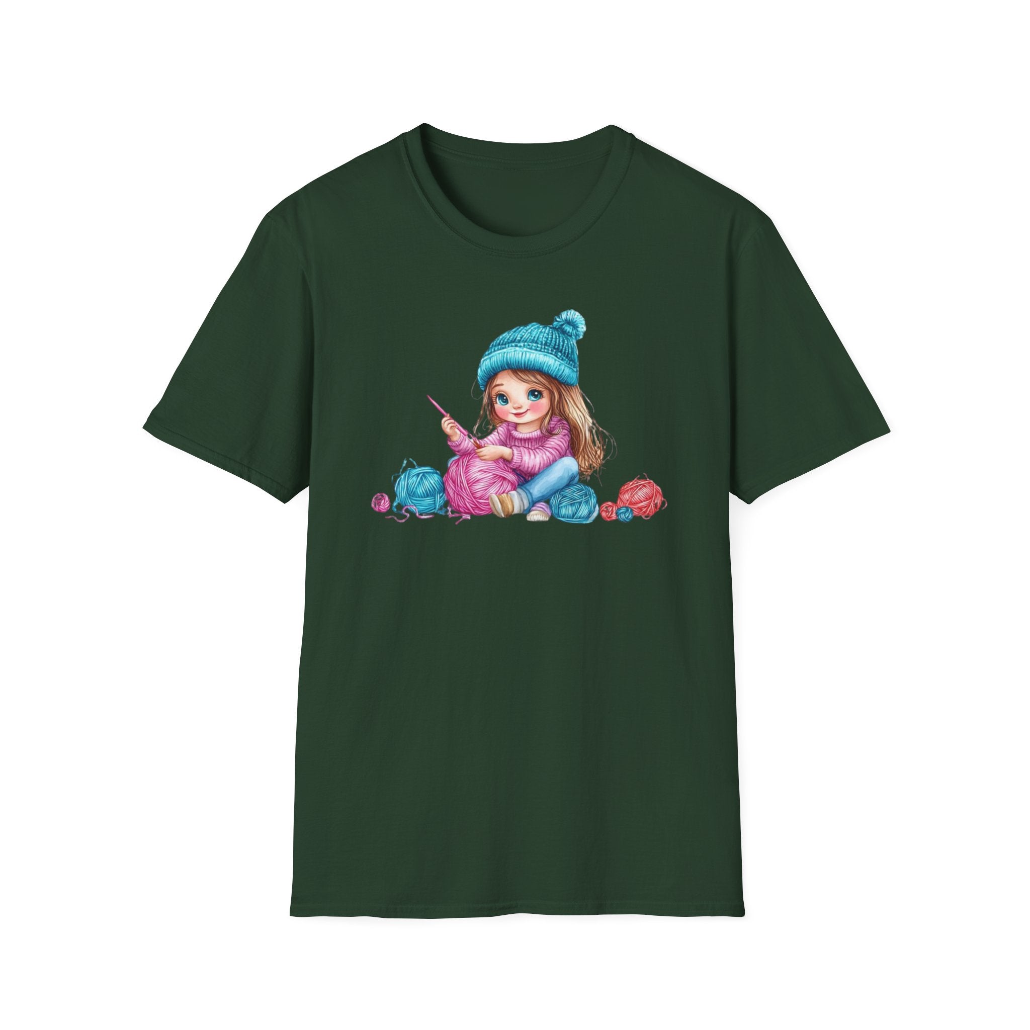 Girl crocheting T-Shirt
