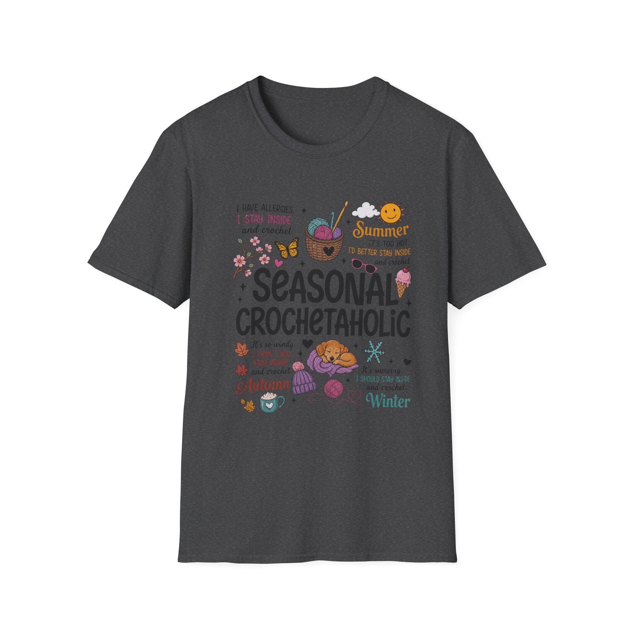 Seasonal Crochet acholic T-Shirt