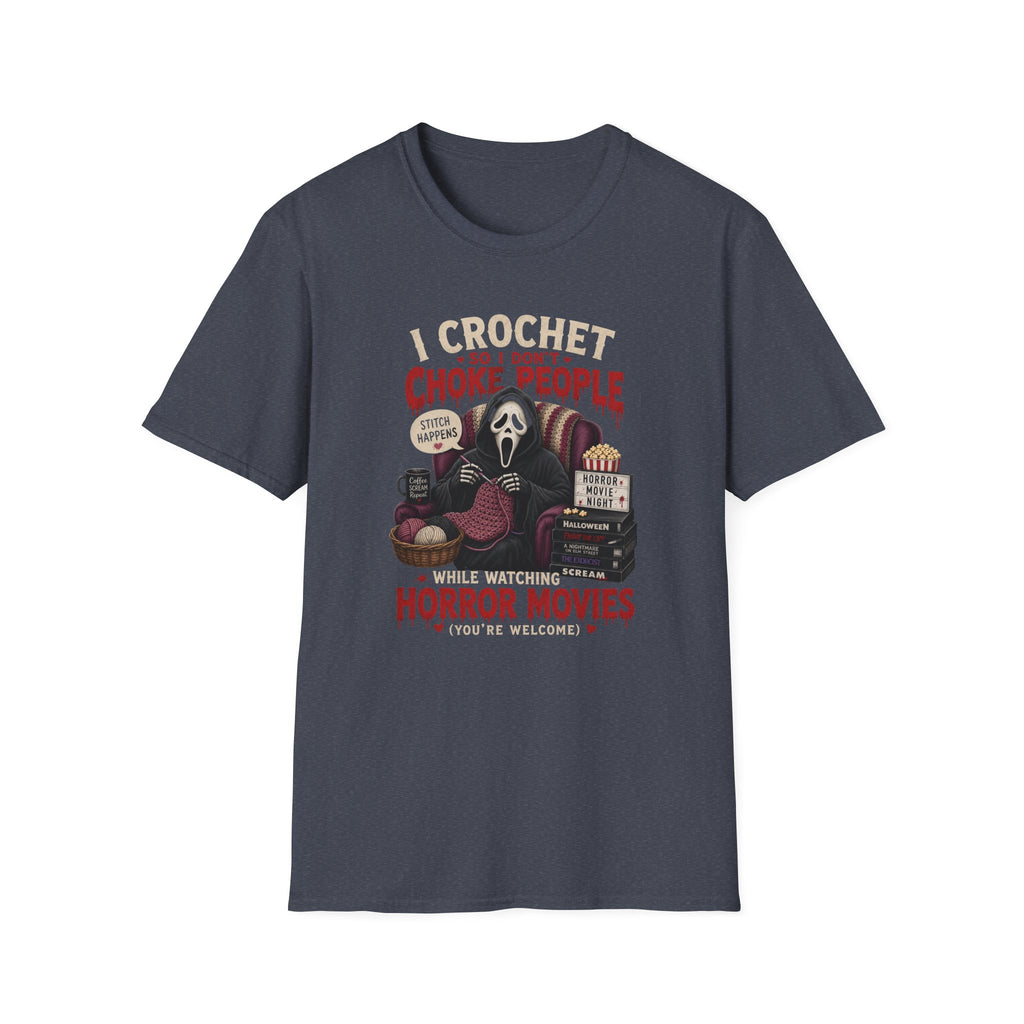 crochet and horror movies T-Shirt