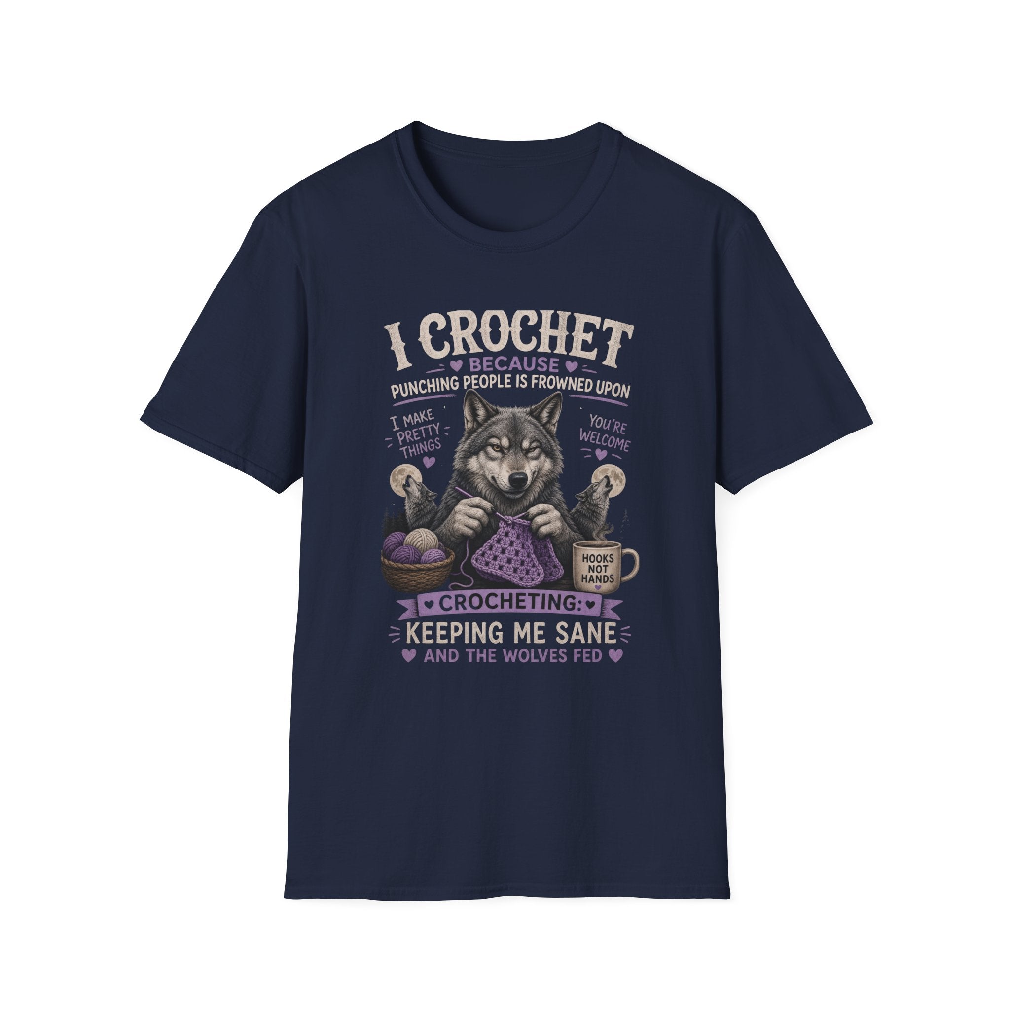 Crochet wolf T-Shirt