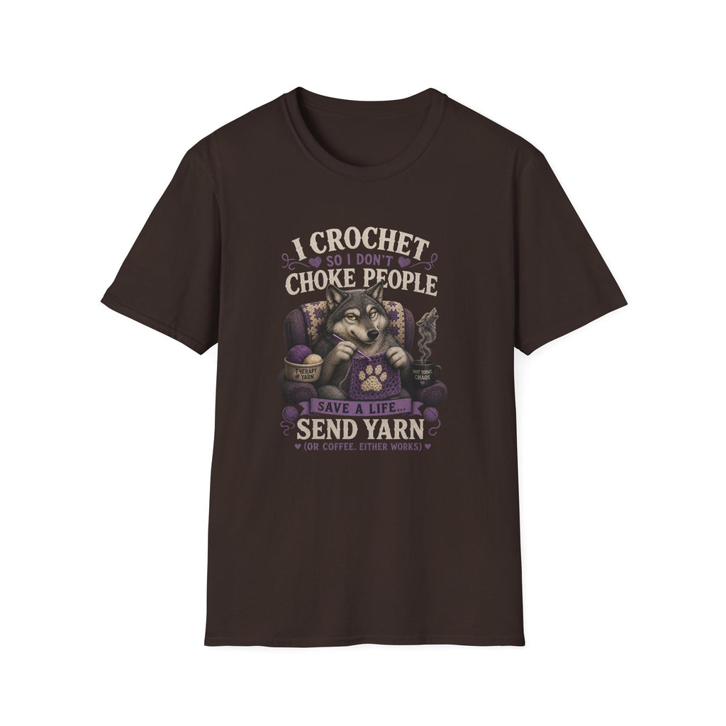 Crochet wolves send yarn T-Shirt