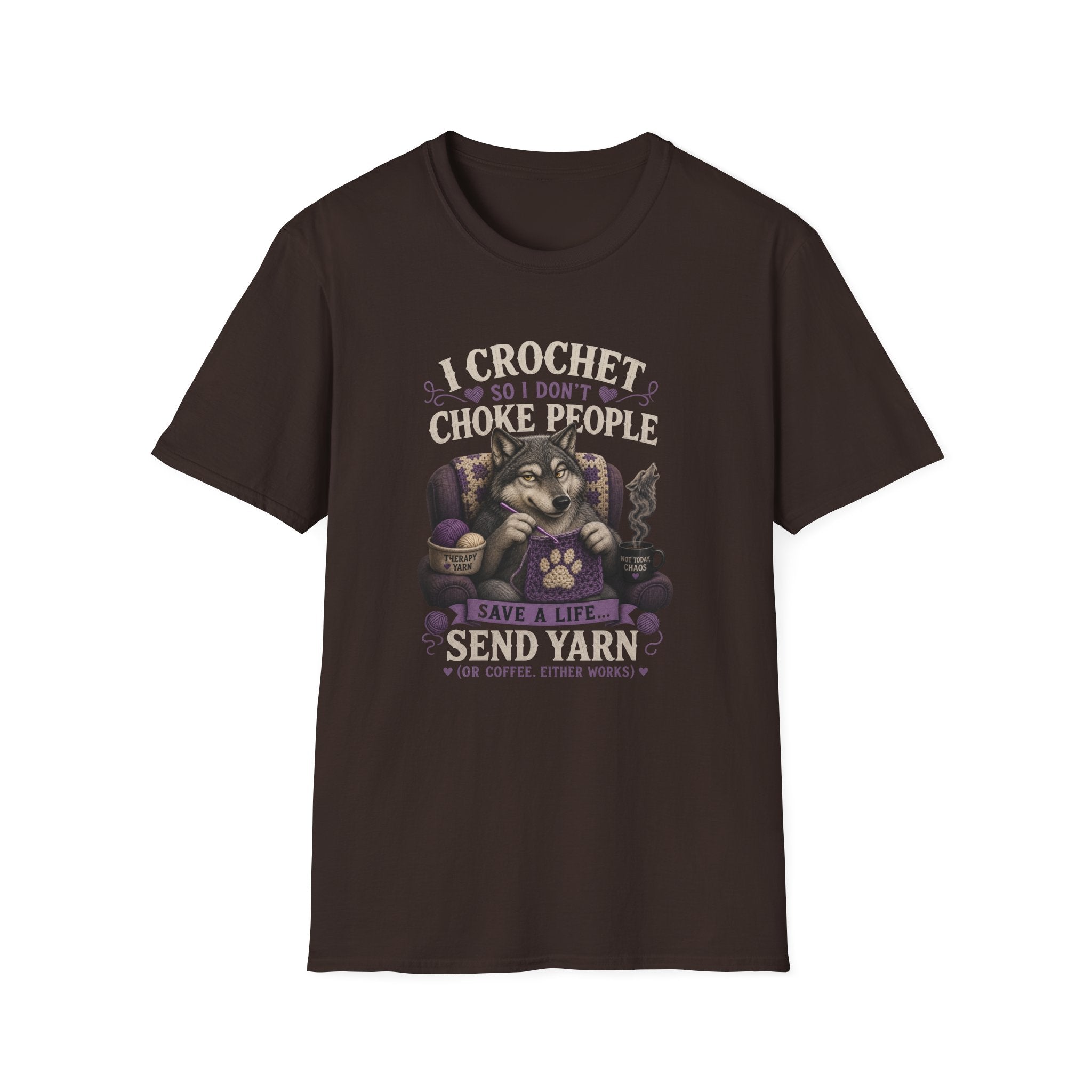 Crochet wolves send yarn T-Shirt