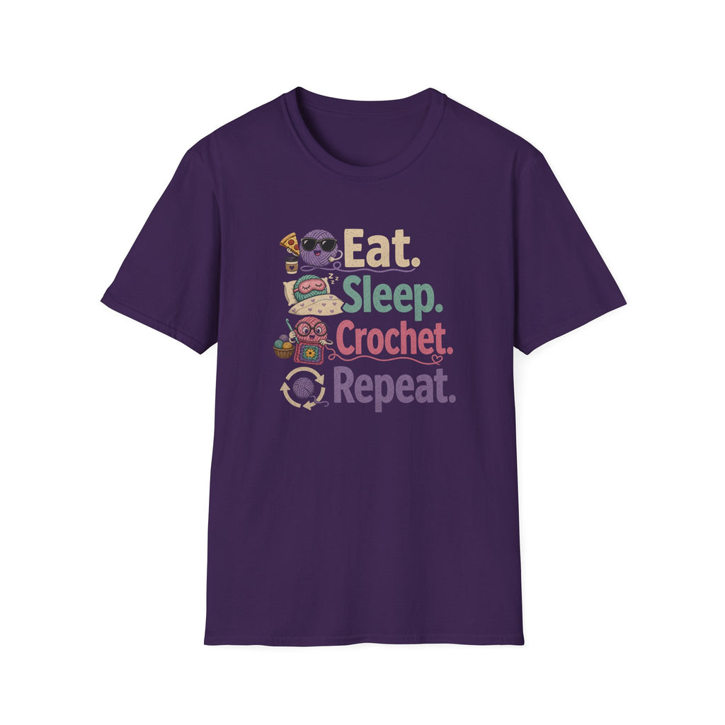 Eat, sleep, crochet, repeat T-Shirt