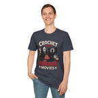 Ghostface and crochet and horror movies T-Shirt