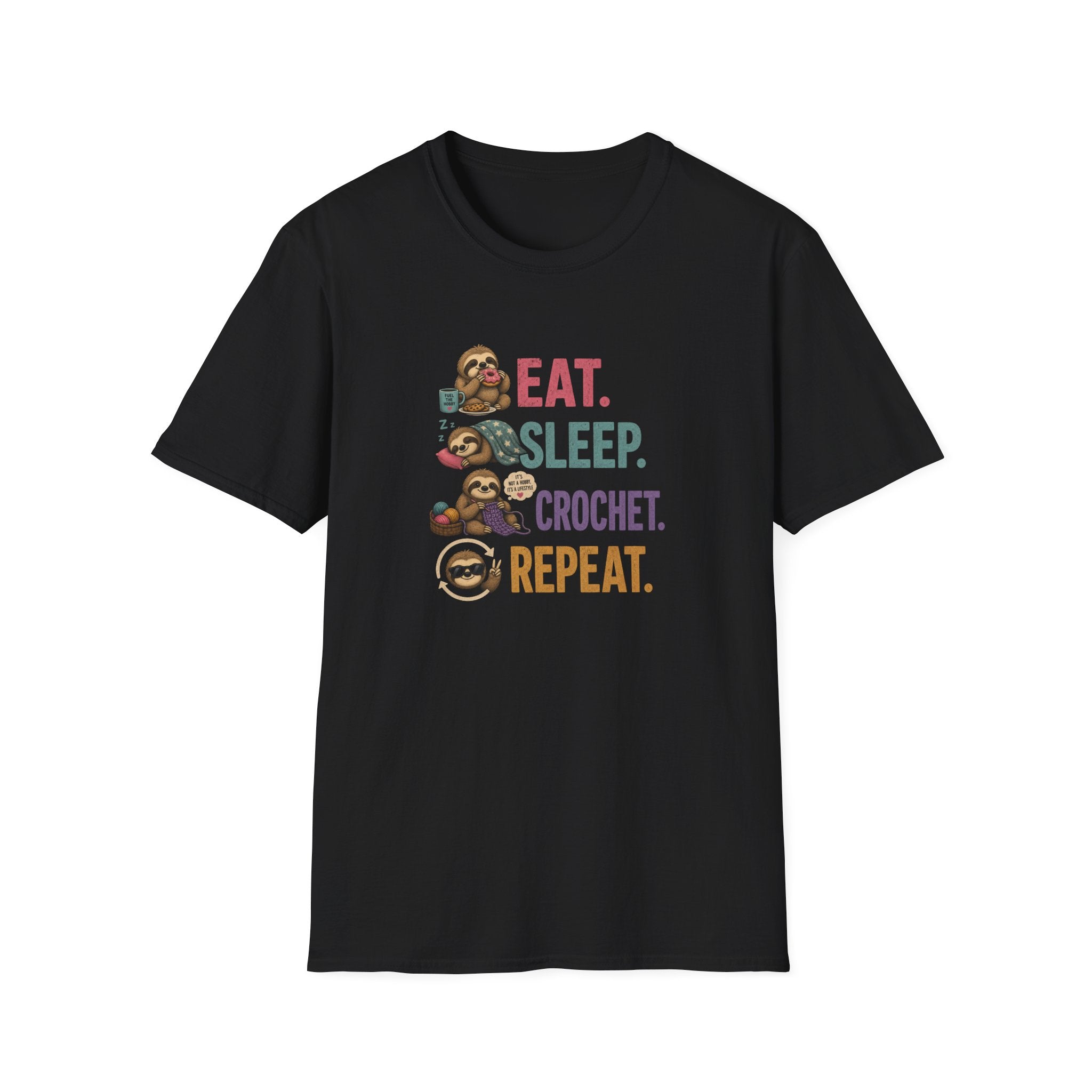 Eat, sleep, crochet, repeat T-Shirt