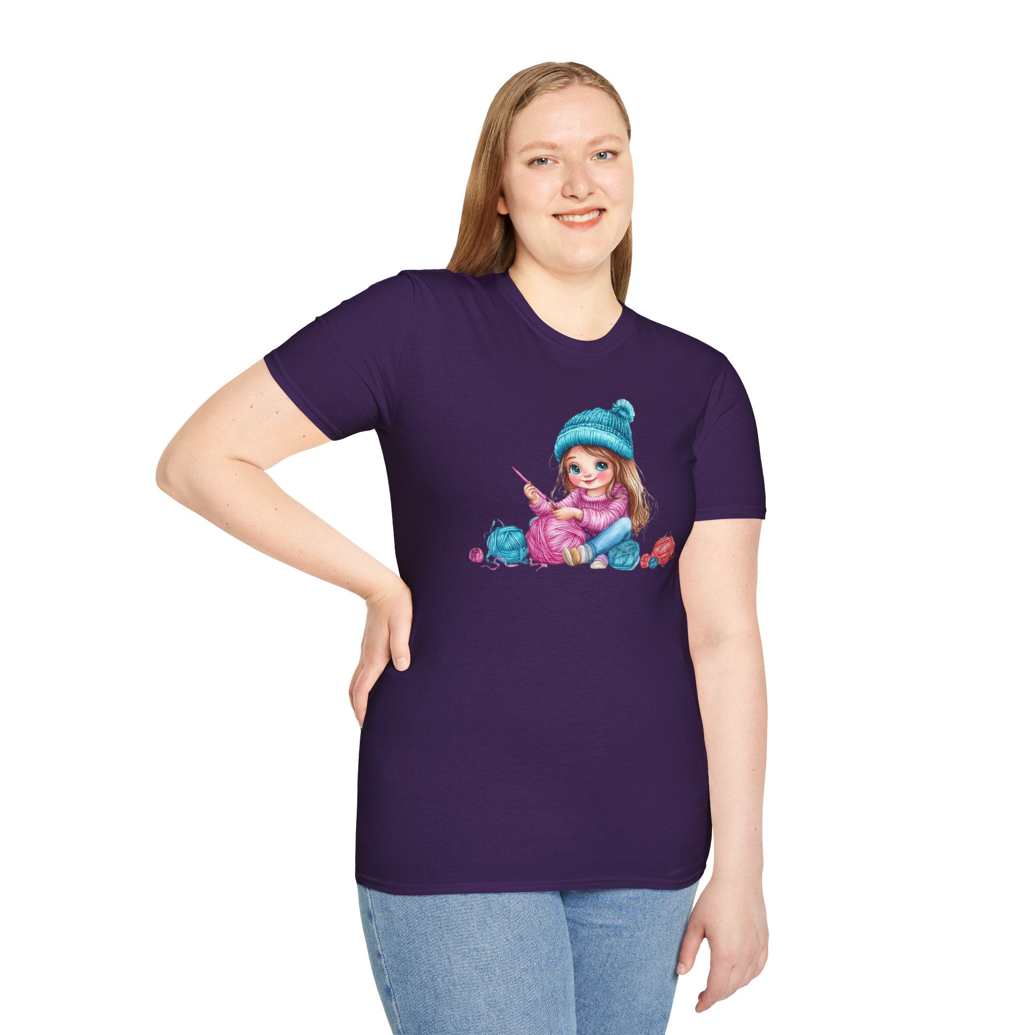 Girl crocheting T-Shirt