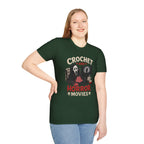 Ghostface and crochet and horror movies T-Shirt