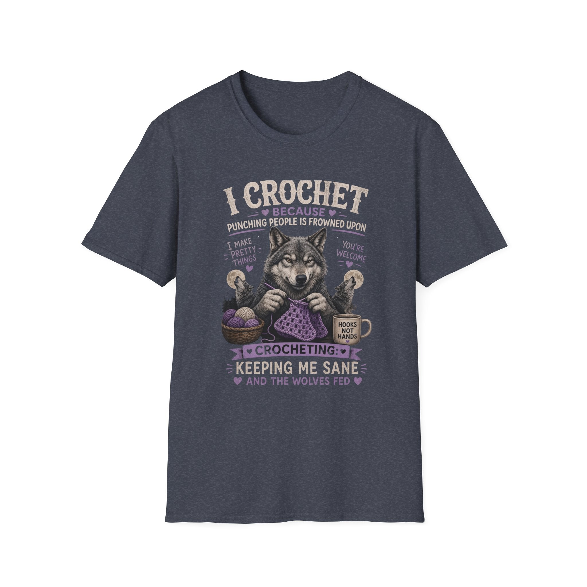 Crochet wolf T-Shirt
