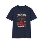 crochet and Freddy and horror movies T-Shirt