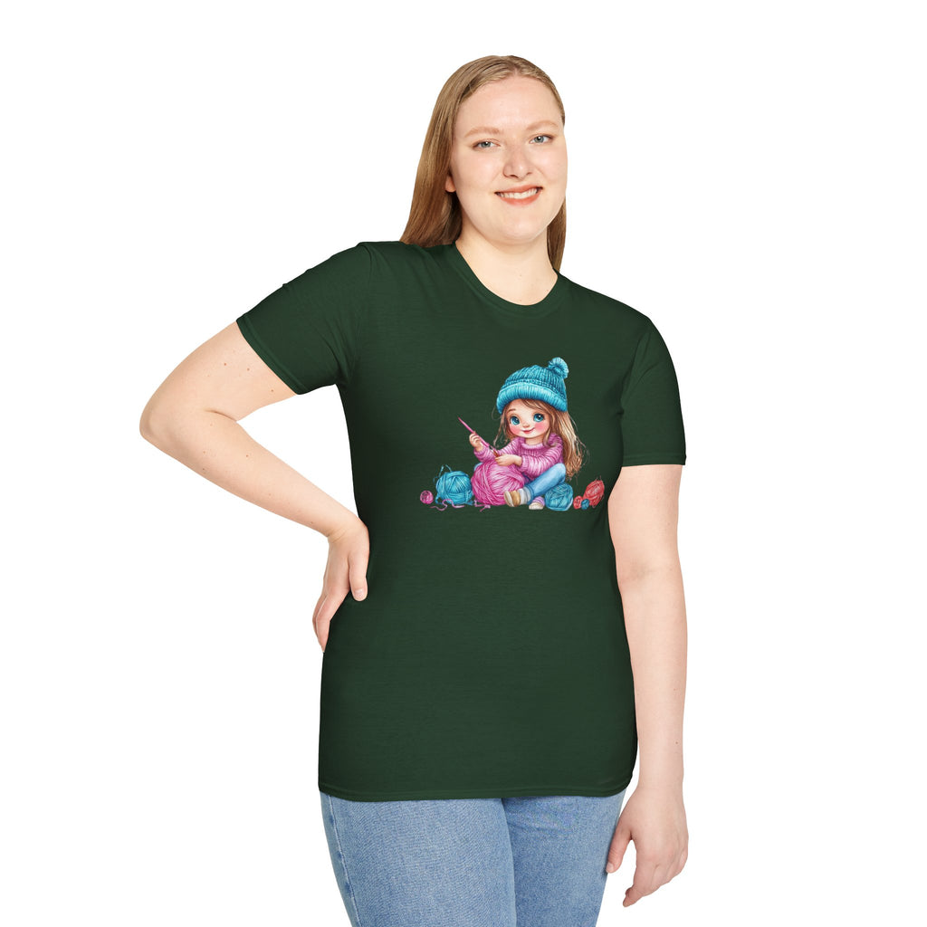 Girl crocheting T-Shirt
