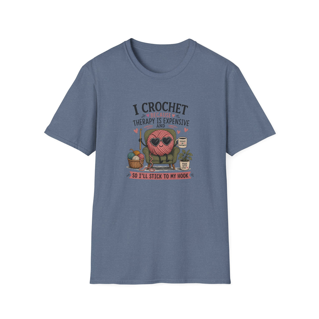 Crochet therapy is to expensive T-Shirt
